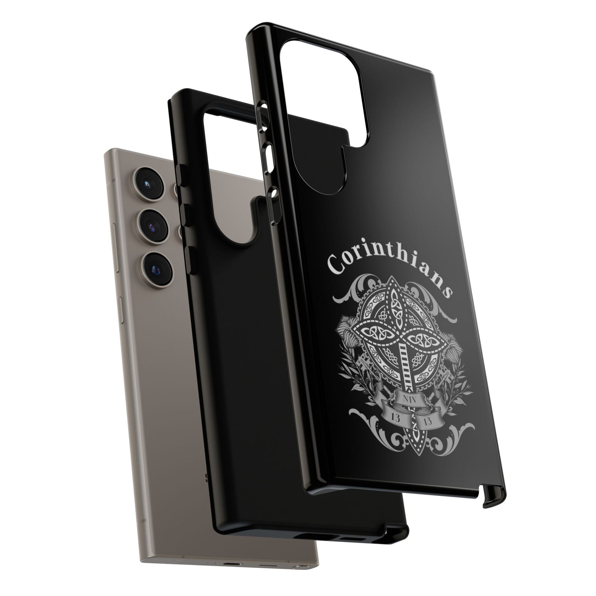 Corinthians Tough Case: Durable Phone Protection, Christian Gift, Unique Design, Trendy Accessory, Faith-Based Style
