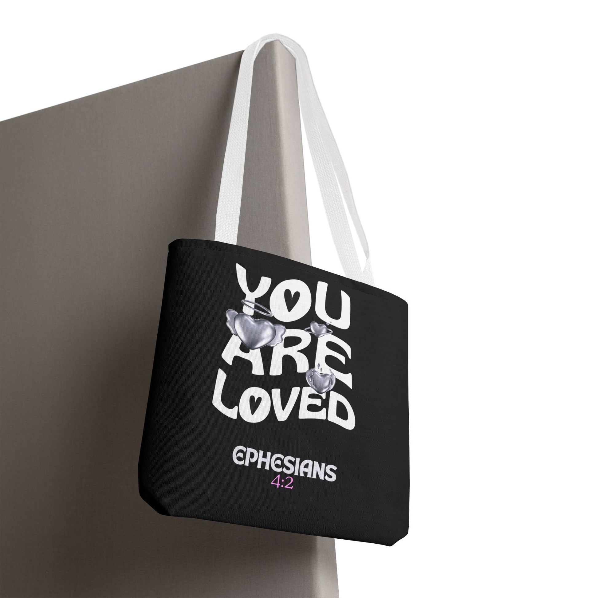 ⭐ "You Are Loved" Tote Bag – Ephesians 4:2