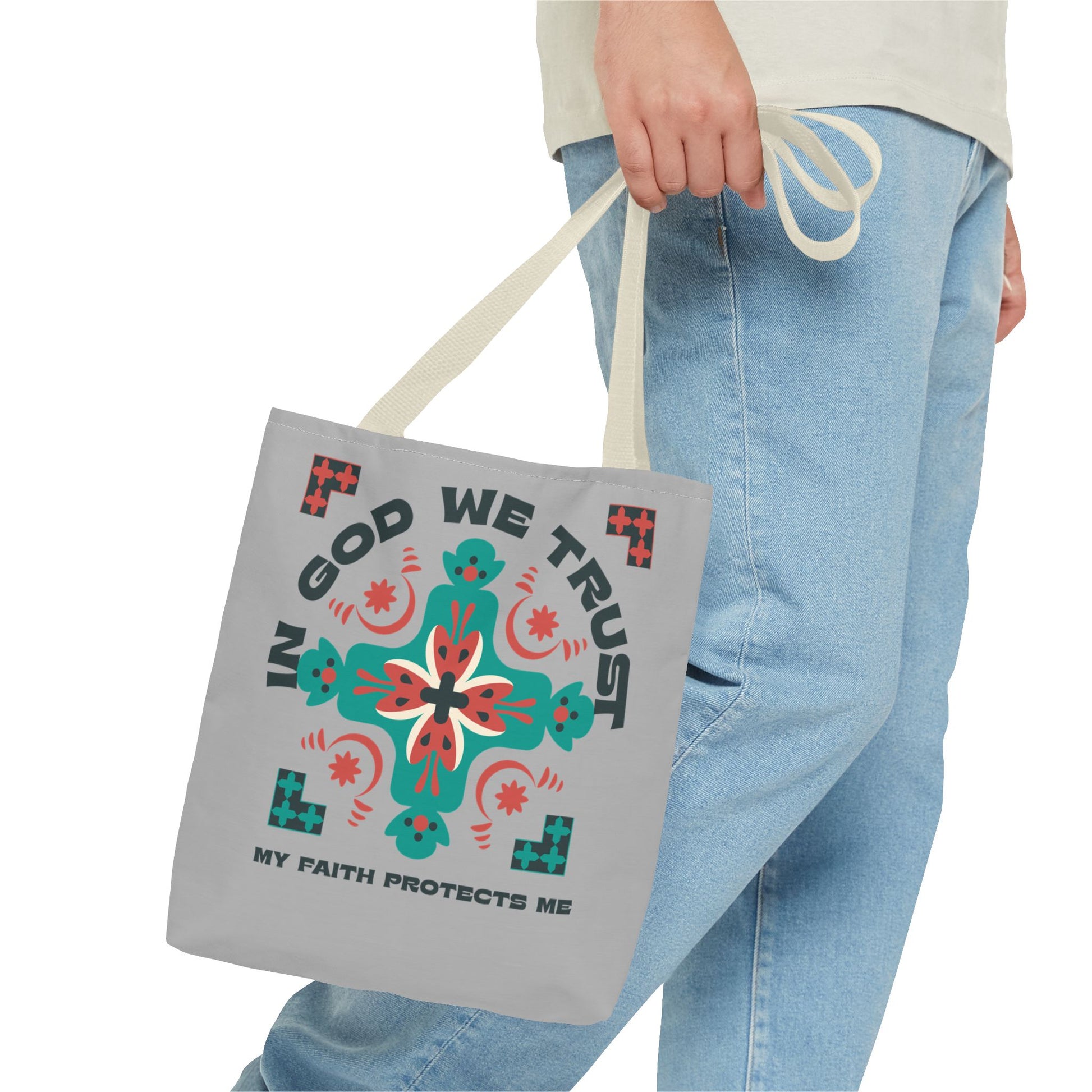Faith-Inspired Tote Bag, Spiritual Shopper, Inspirational Gift, Religious Tote, Christian Accessory, Everyday Use