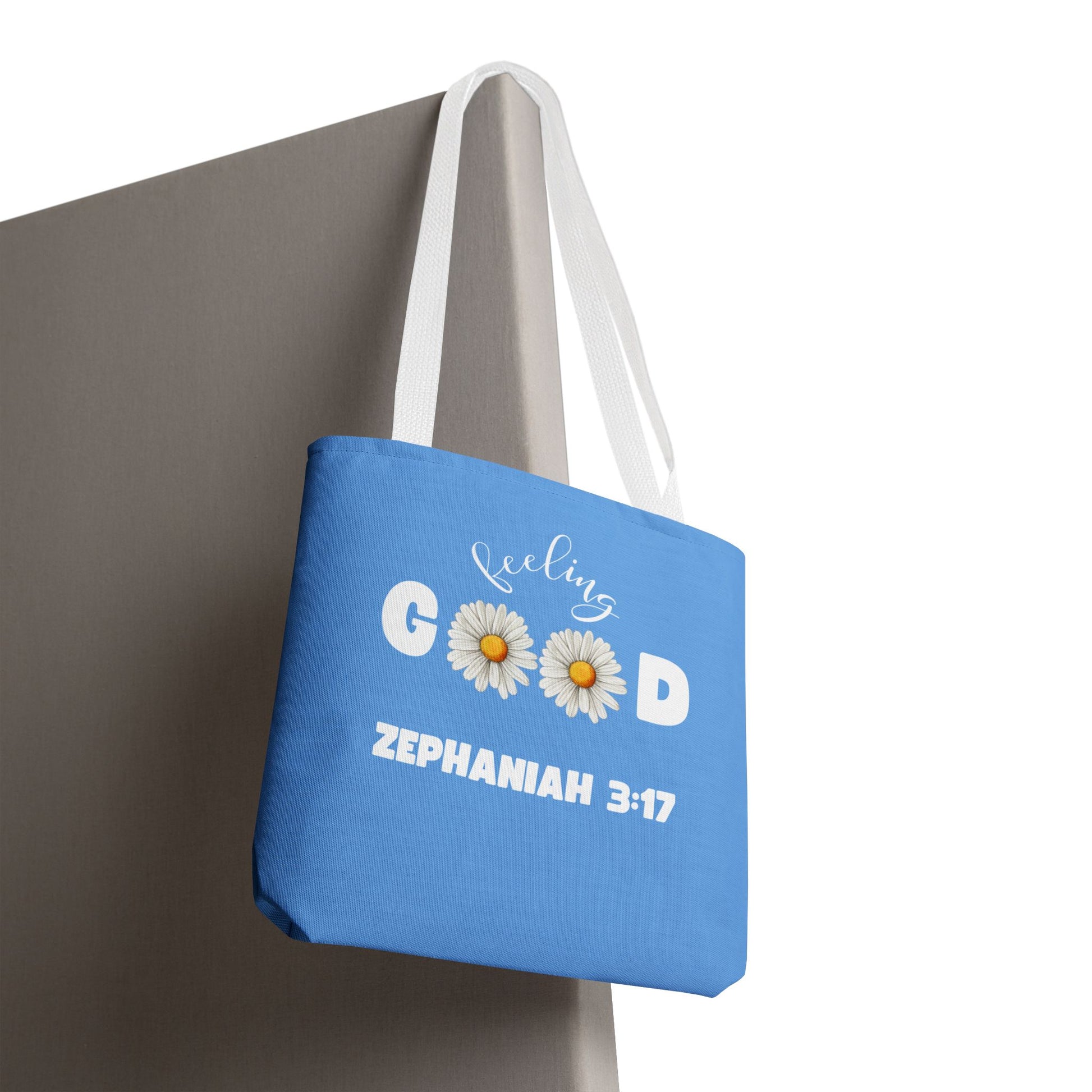 Inspirational Tote Bag - Feeling Good, Floral Design, Scripture Quote, Motivational Gift, Everyday Use, Church Events