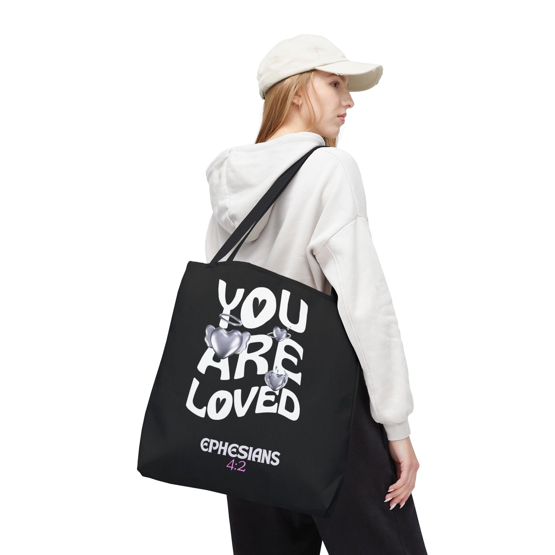 ⭐ "You Are Loved" Tote Bag – Ephesians 4:2