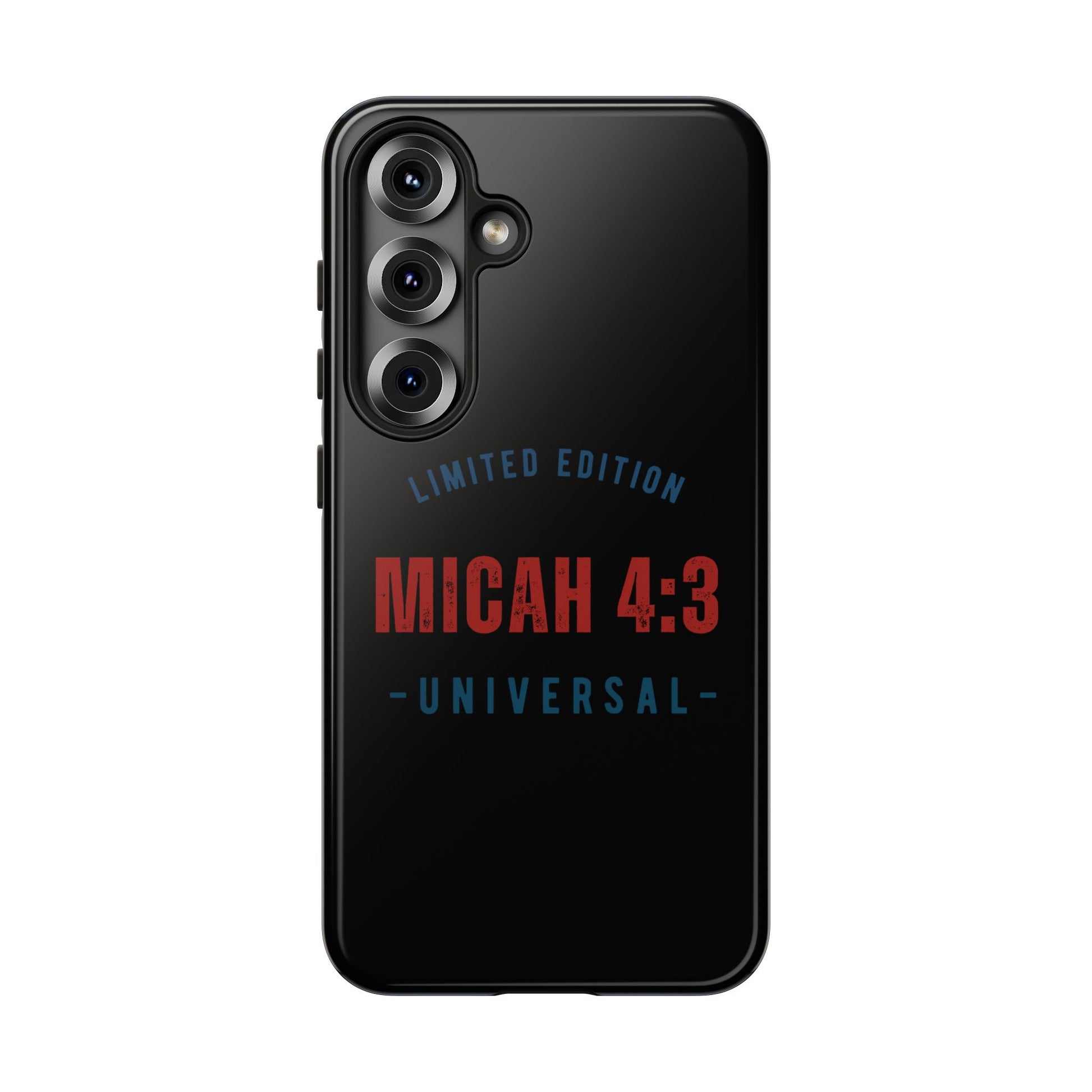 ⭐ Limited Edition Tough Phone Case, Inspirational Phone Cover, Micah 4:3 Design, Christian Gifts, Unique Cell Phone Accessory