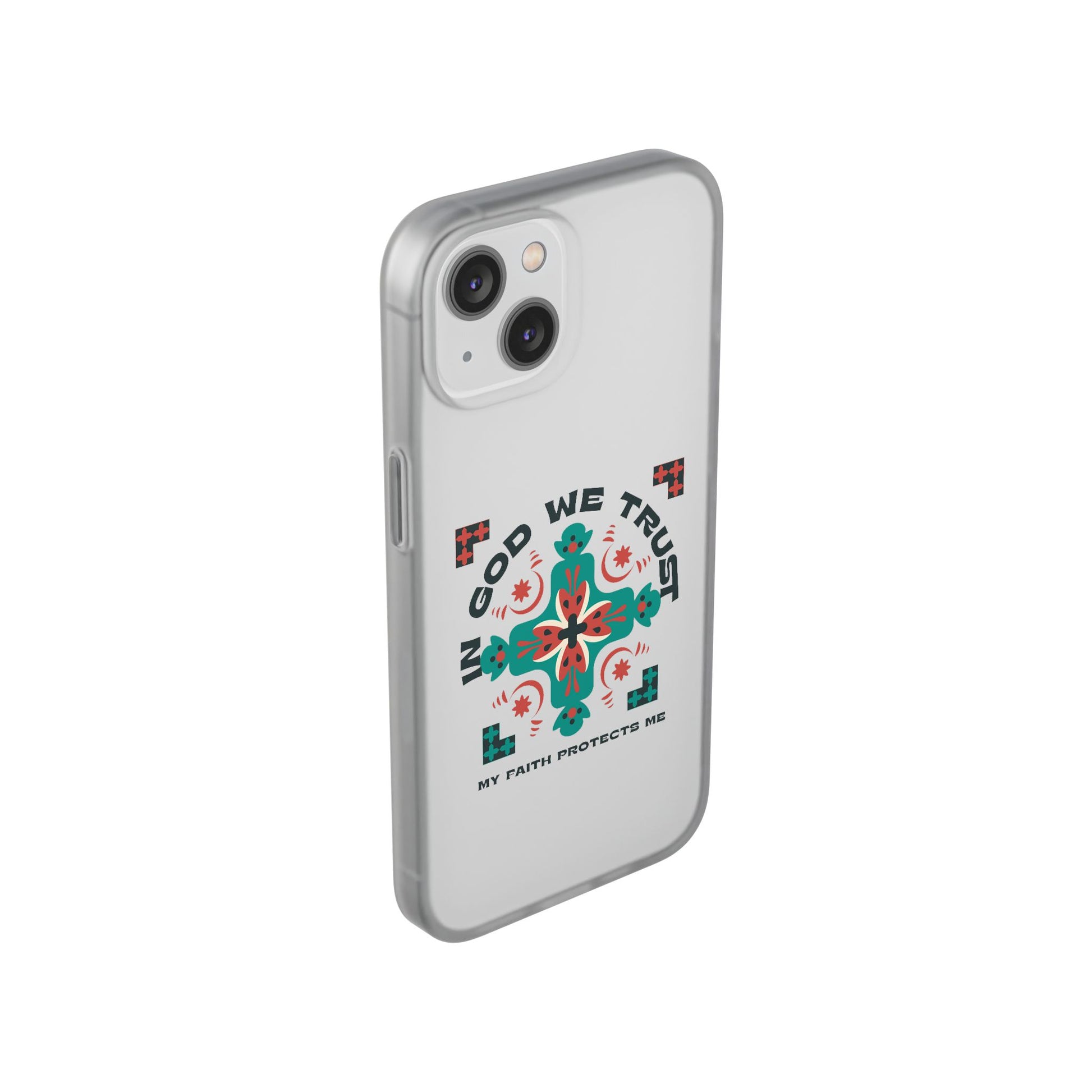 ⭐ In God We Trust Phone Case – Scripture Cross Design