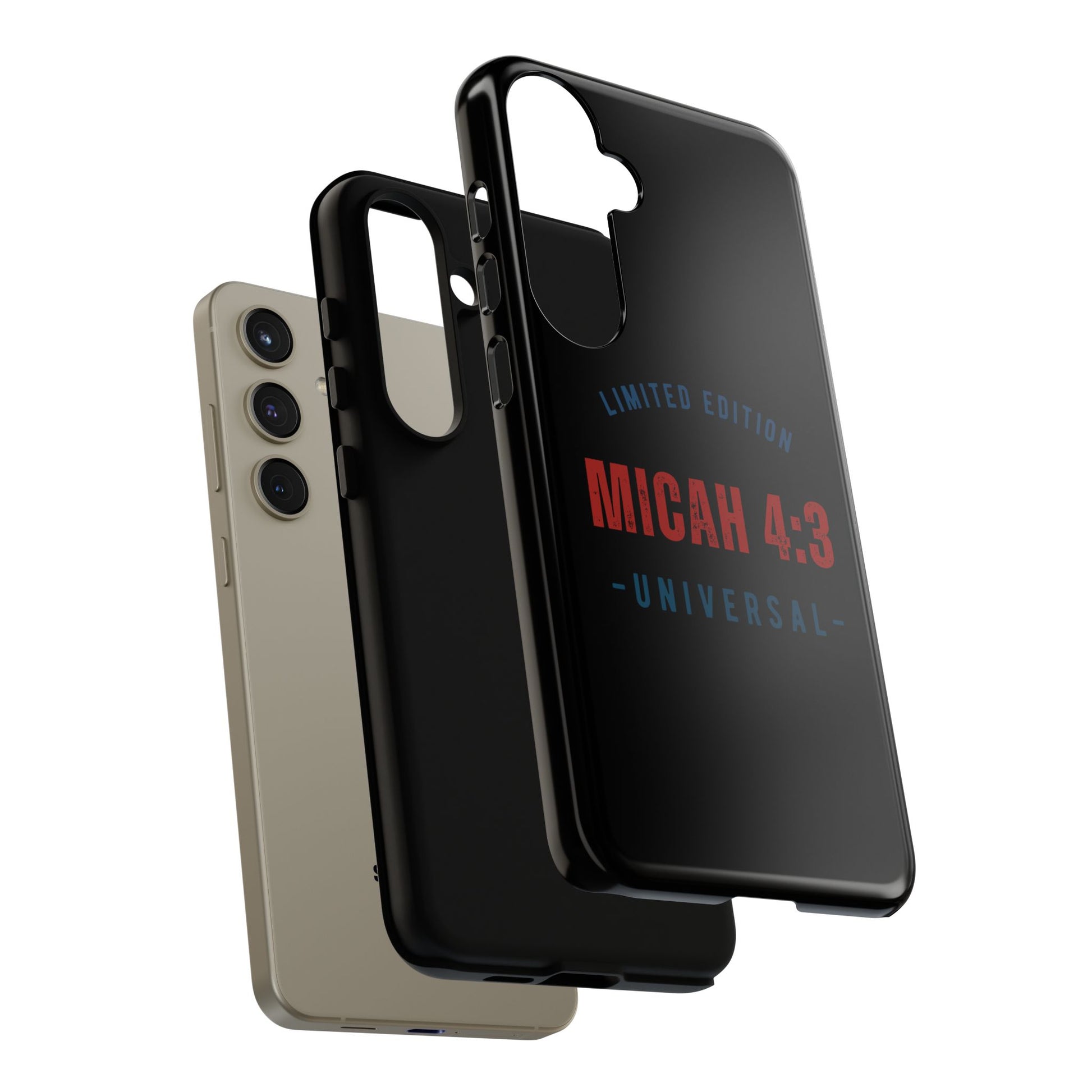 ⭐ Limited Edition Tough Phone Case, Inspirational Phone Cover, Micah 4:3 Design, Christian Gifts, Unique Cell Phone Accessory