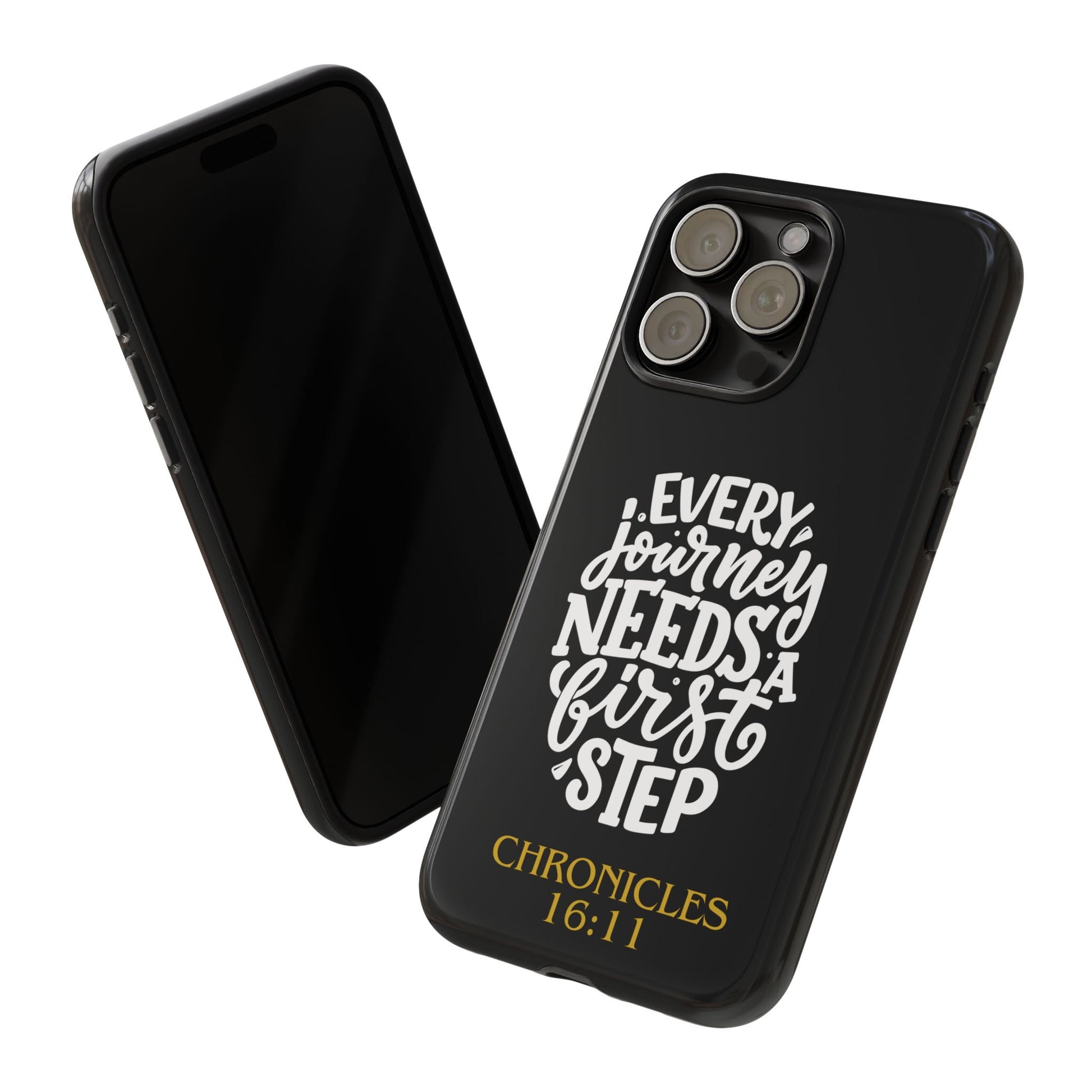 ⭐ Every Journey Needs a First Step 1 Chronicles 16:11 Phone Case