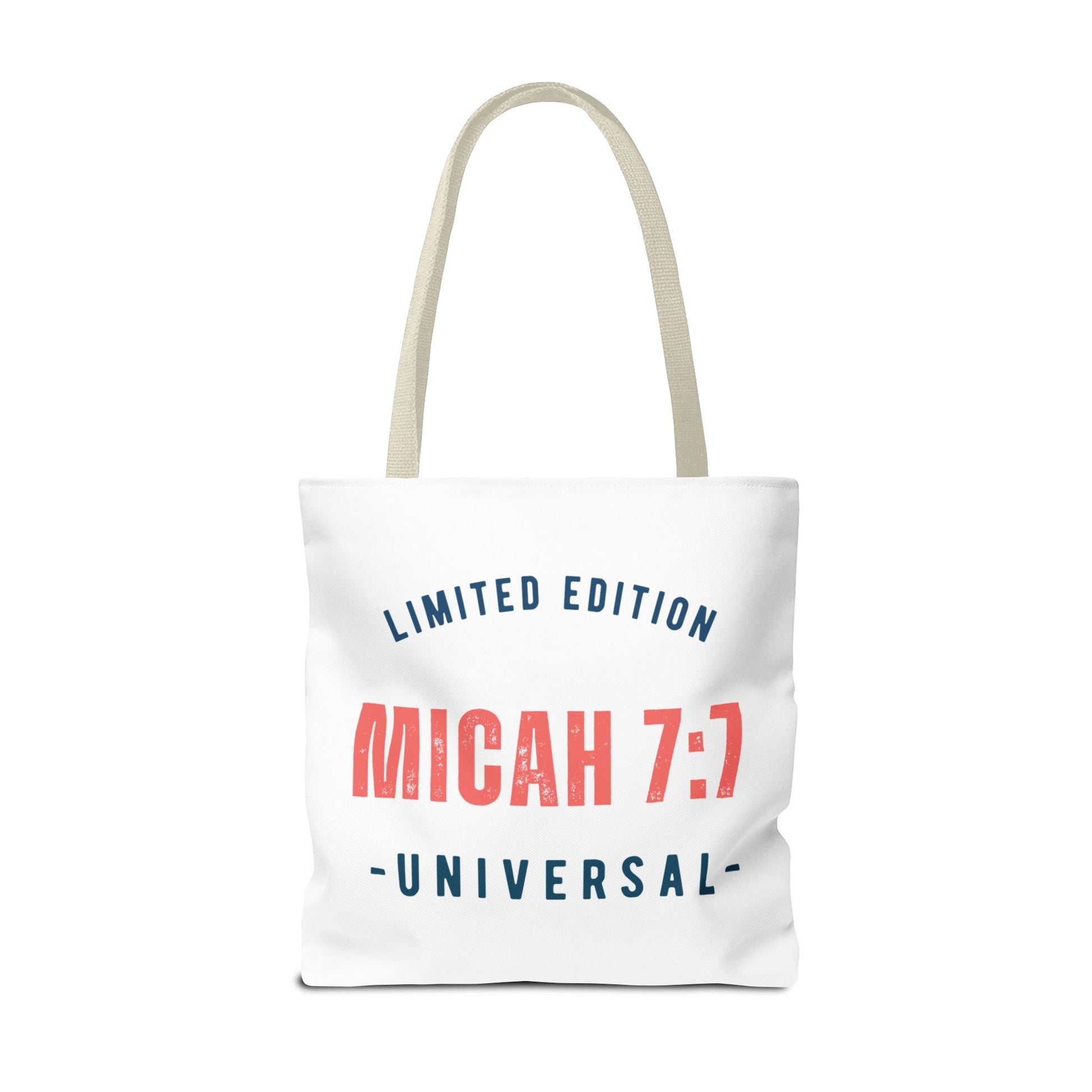 Limited Edition Inspirational Tote Bag - Micah 7:1, Motivational Carryall, Christian Gift, Everyday Tote, Reusable Shopping Bag