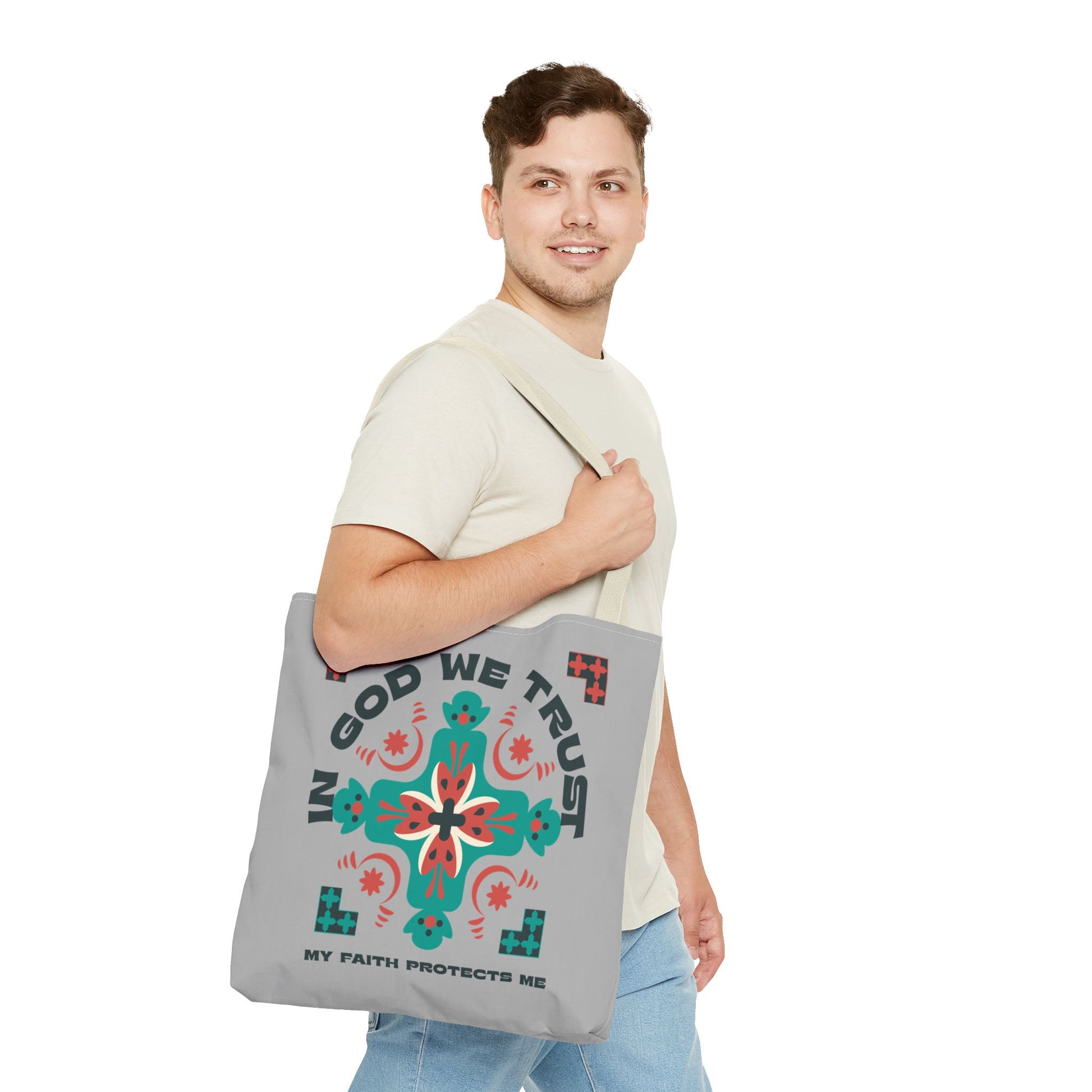 Faith-Inspired Tote Bag, Spiritual Shopper, Inspirational Gift, Religious Tote, Christian Accessory, Everyday Use