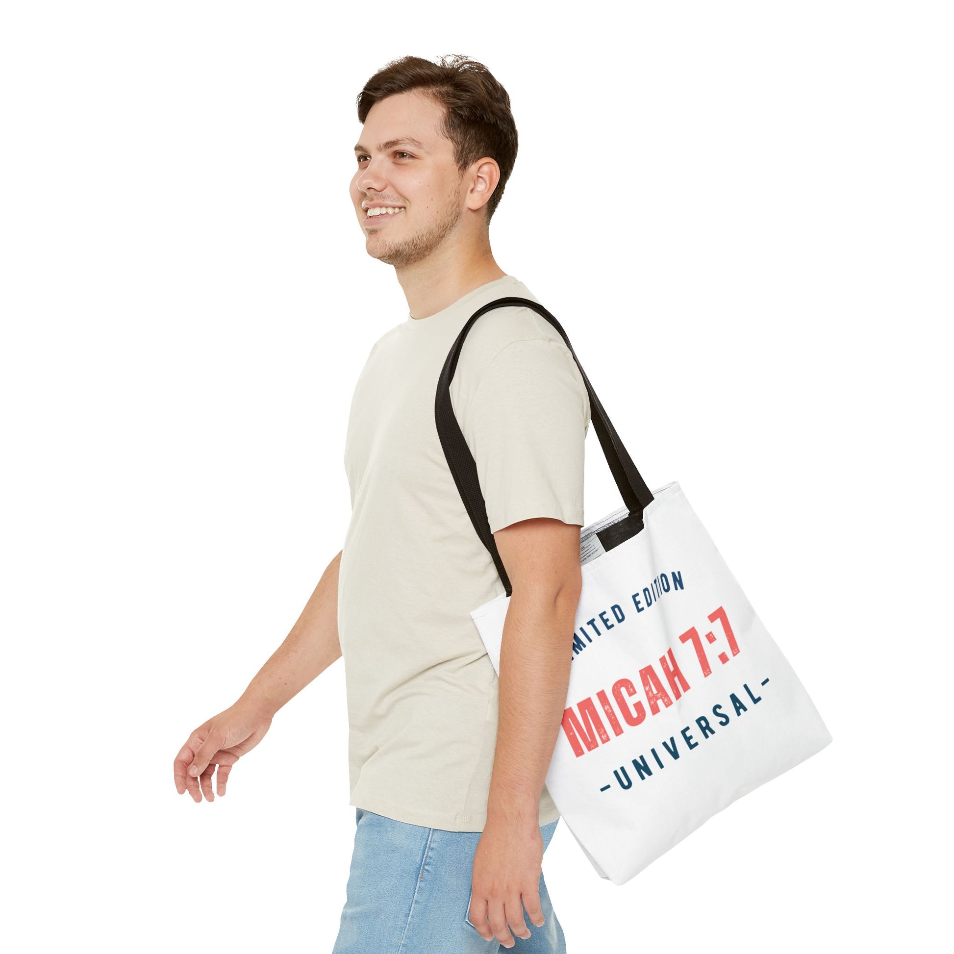 Limited Edition Inspirational Tote Bag - Micah 7:1, Motivational Carryall, Christian Gift, Everyday Tote, Reusable Shopping Bag