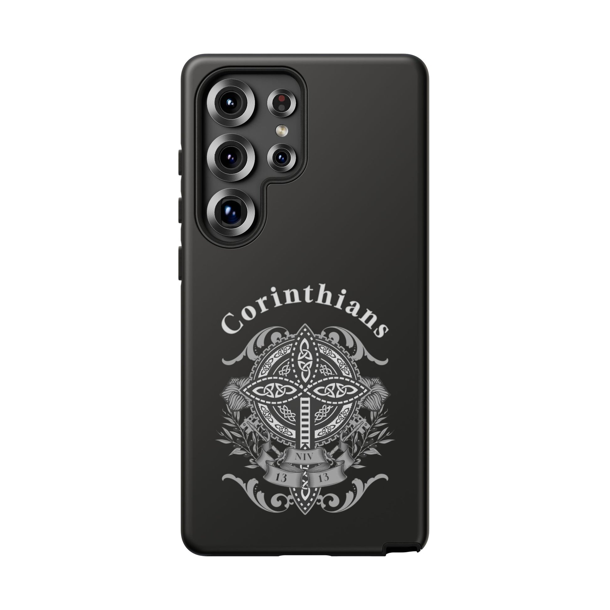 Corinthians Tough Case: Durable Phone Protection, Christian Gift, Unique Design, Trendy Accessory, Faith-Based Style