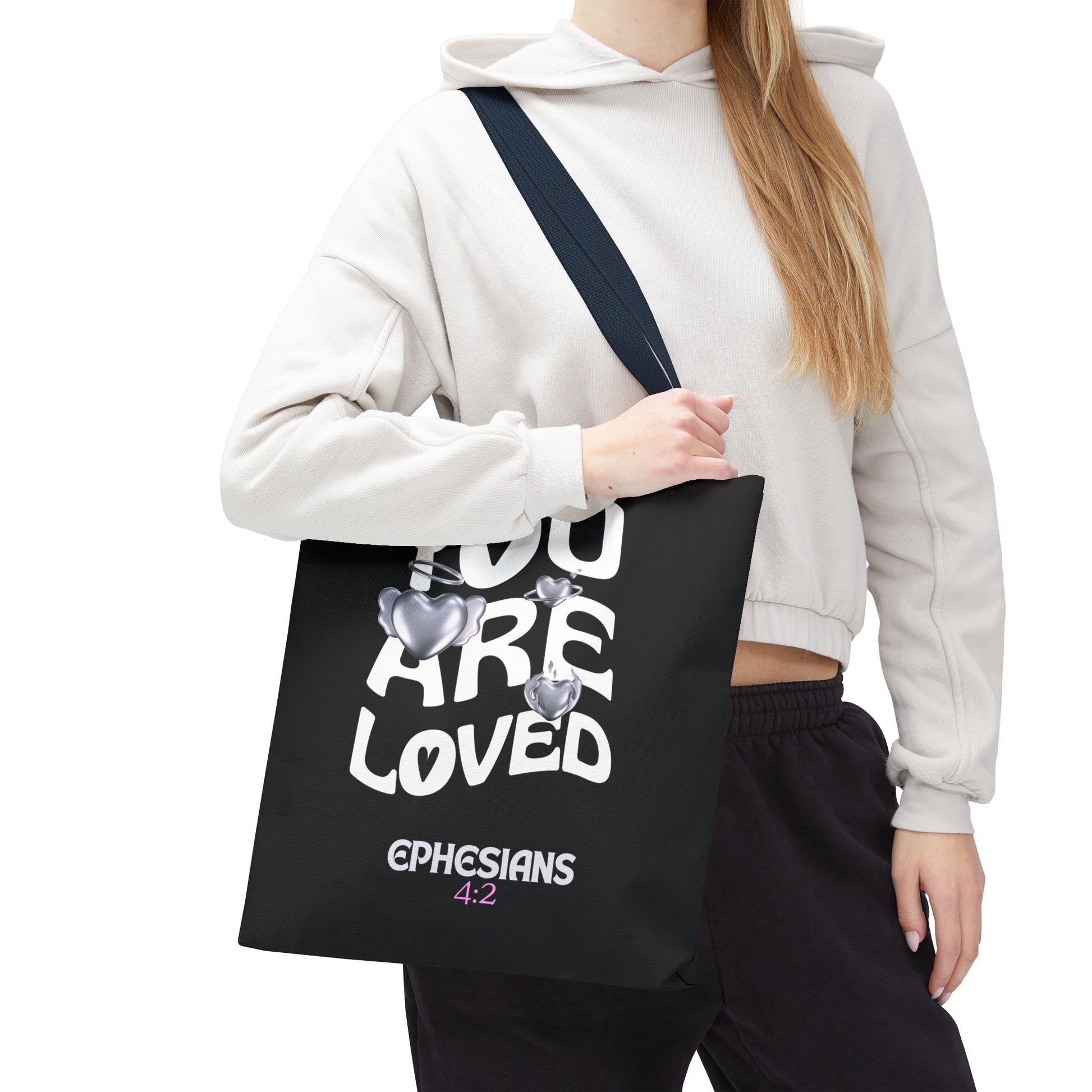 ⭐ "You Are Loved" Tote Bag – Ephesians 4:2