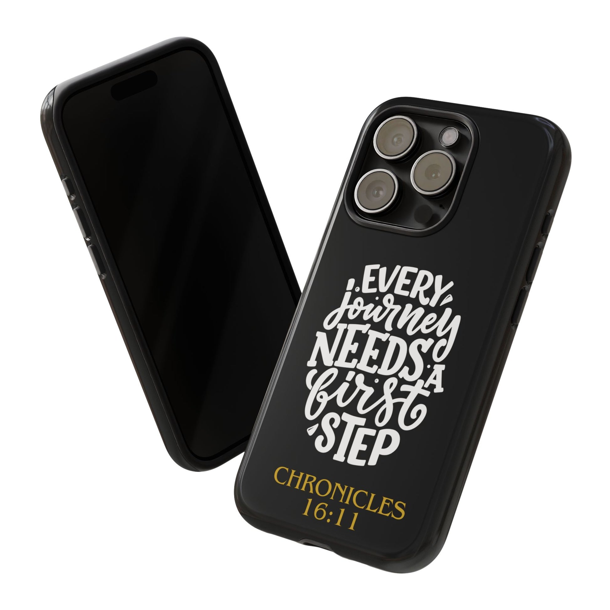⭐ Every Journey Needs a First Step 1 Chronicles 16:11 Phone Case