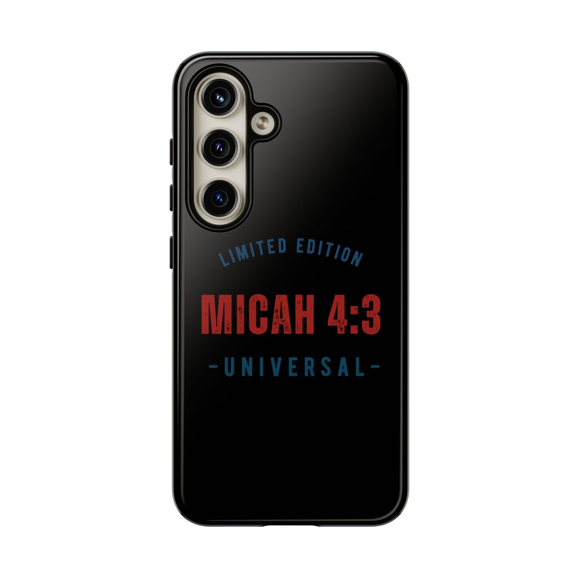⭐ Limited Edition Tough Phone Case, Inspirational Phone Cover, Micah 4:3 Design, Christian Gifts, Unique Cell Phone Accessory
