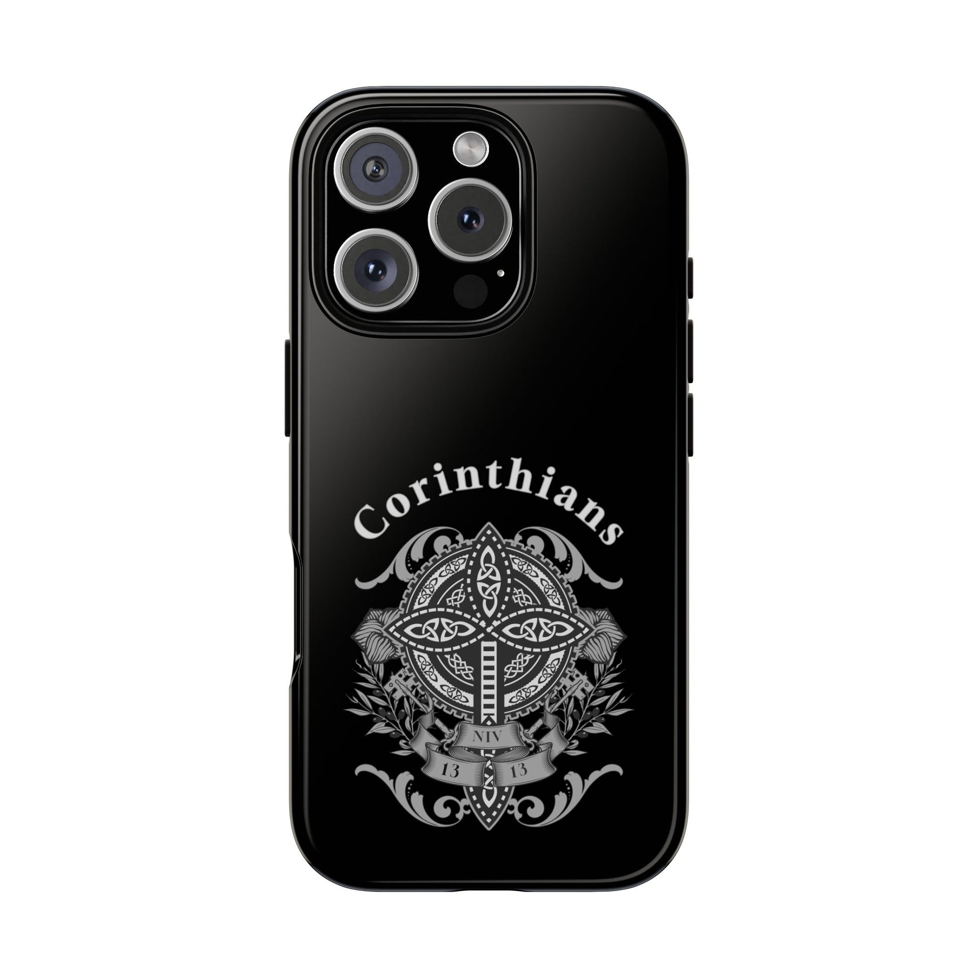 Corinthians Tough Case: Durable Phone Protection, Christian Gift, Unique Design, Trendy Accessory, Faith-Based Style