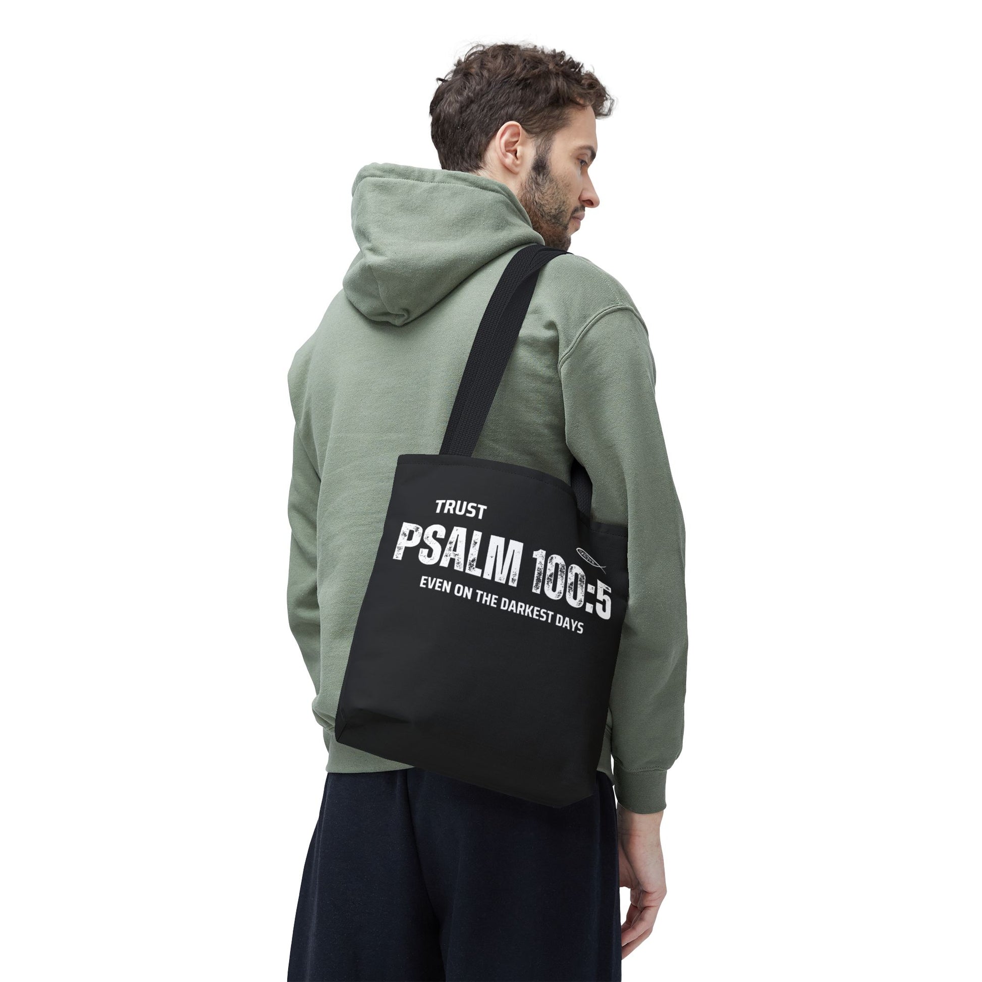 Trust Psalm 100:5 Inspirational Tote Bag, Motivational Shopping Bag, Faith-Based Gift, Christian Bag, Everyday Use Tote