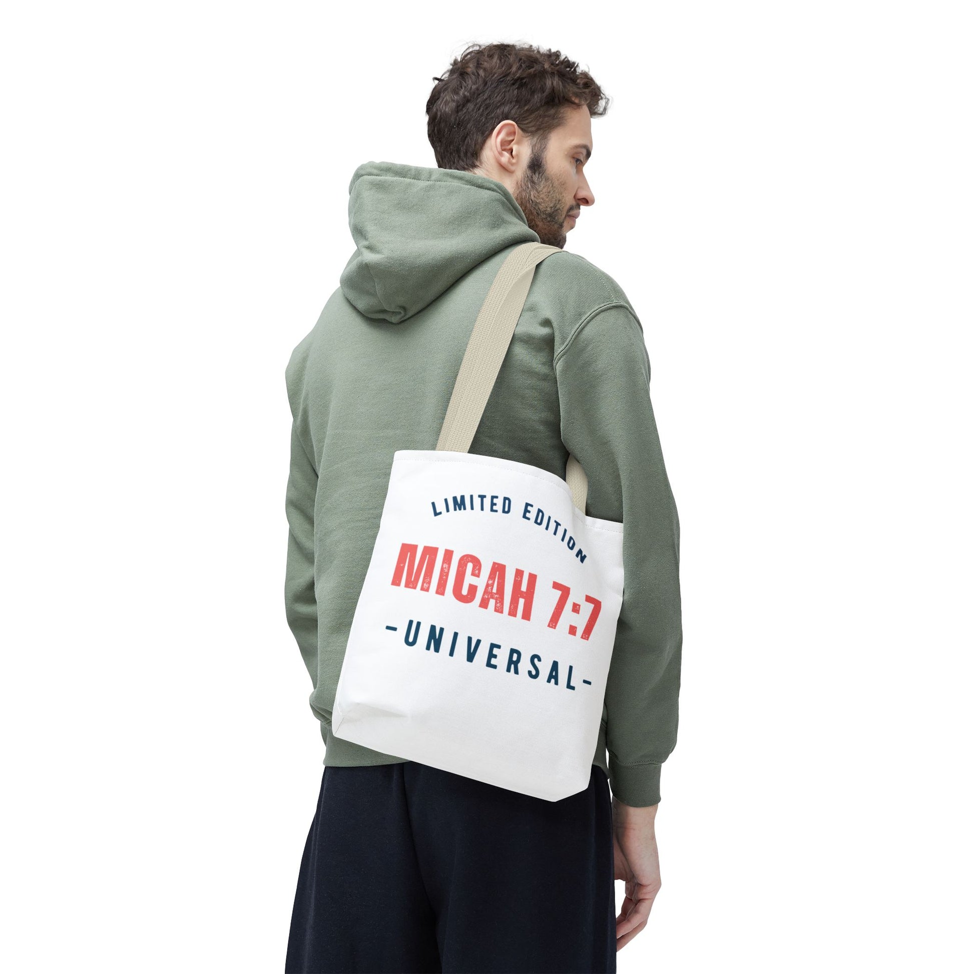 Limited Edition Inspirational Tote Bag - Micah 7:1, Motivational Carryall, Christian Gift, Everyday Tote, Reusable Shopping Bag