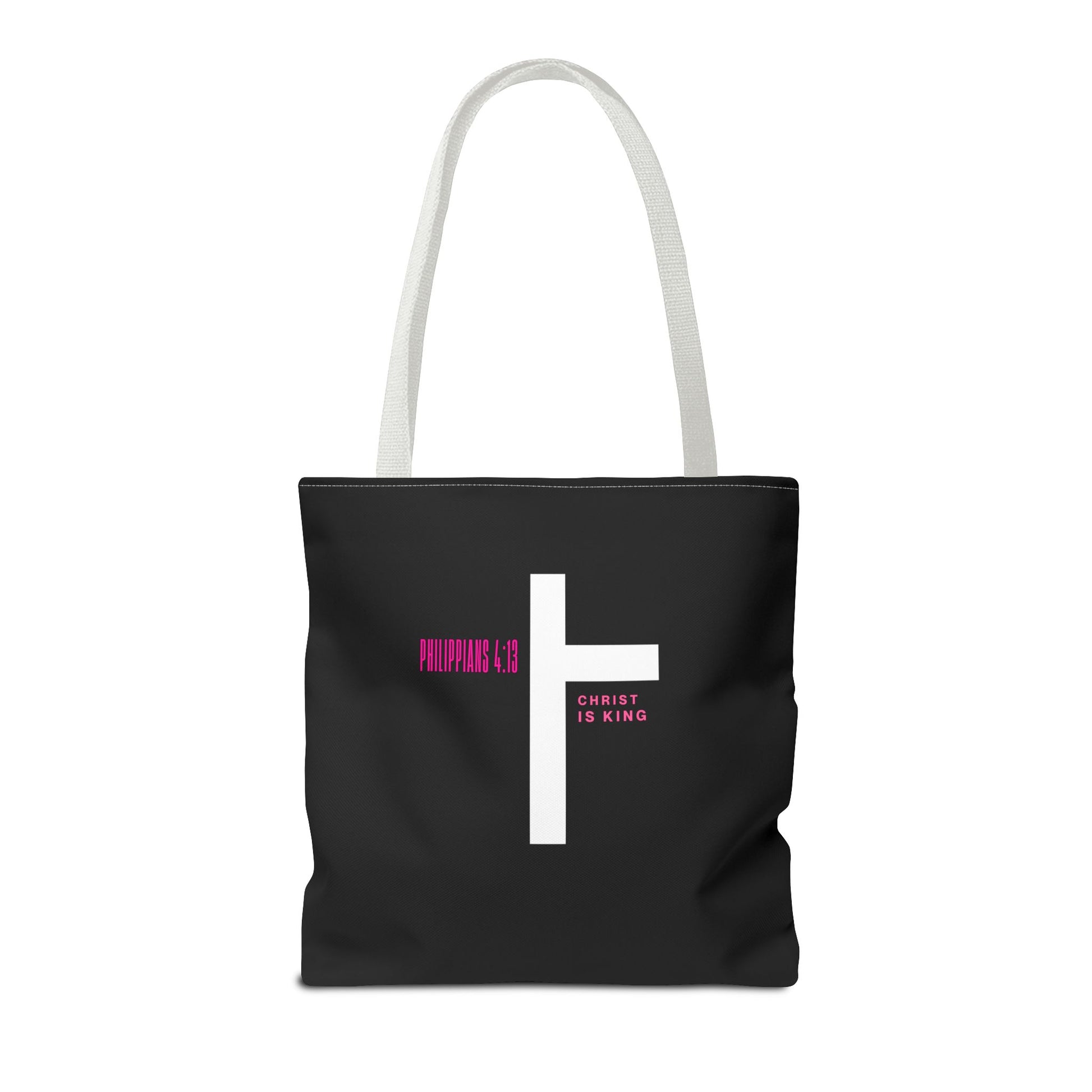 ⭐ Philippians 4:13 Tote Bag – Faith & Strength Statement Bag