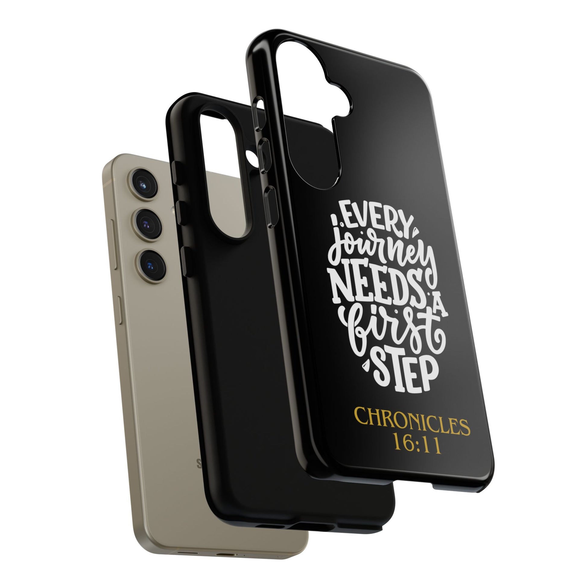 ⭐ Every Journey Needs a First Step 1 Chronicles 16:11 Phone Case