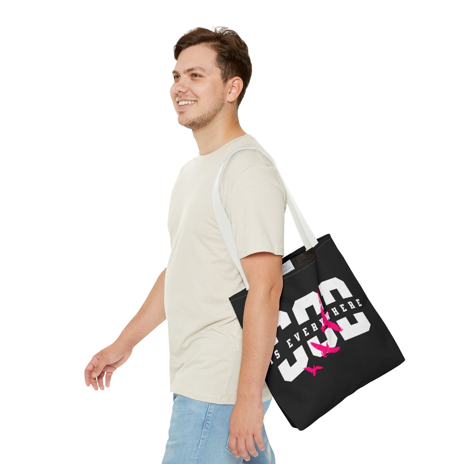 Stylish Tote Bag with Inspirational Design, Eco-Friendly Shopping Bag, Trendy Beach Bag, Gift for Friends, Motivational Everyday Use