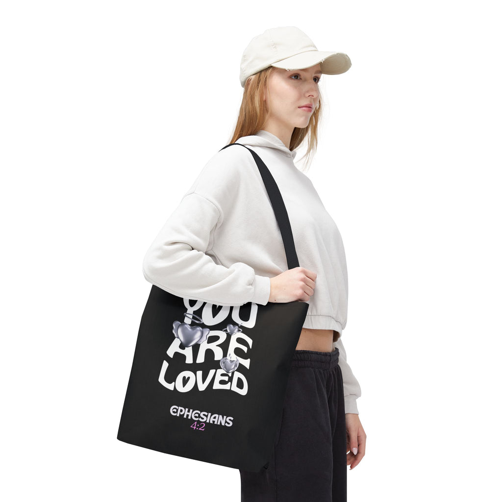 ⭐ "You Are Loved" Tote Bag – Ephesians 4:2