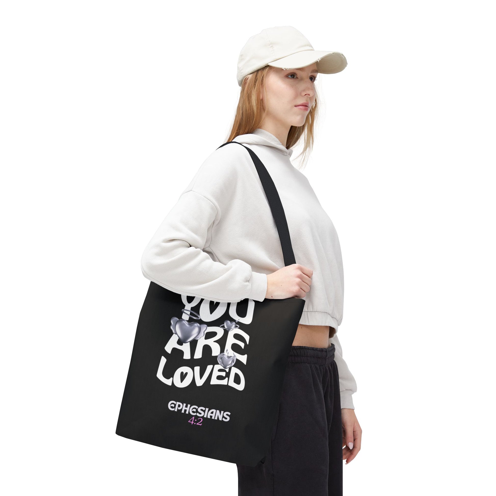 ⭐ "You Are Loved" Tote Bag – Ephesians 4:2