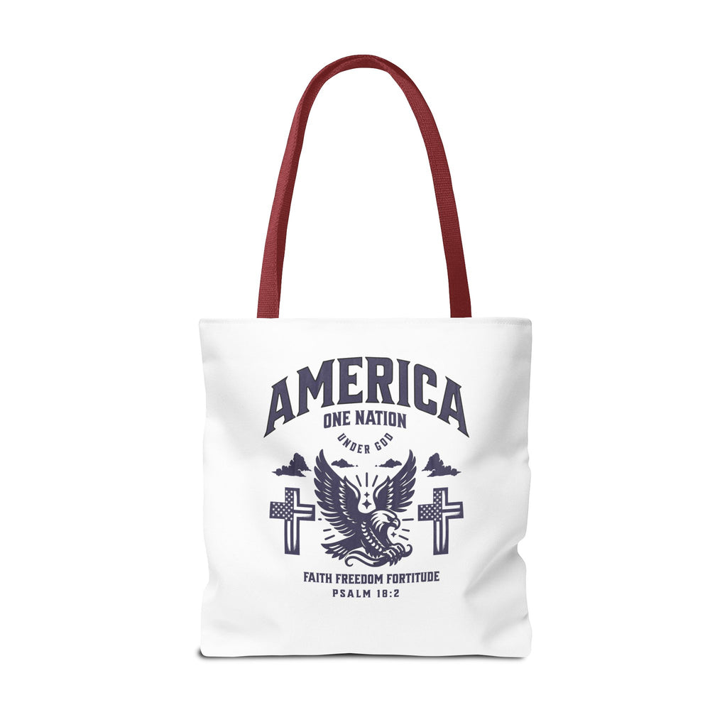 ⭐ America Faith Tote Bag – Bold Patriotic & Faith Statement