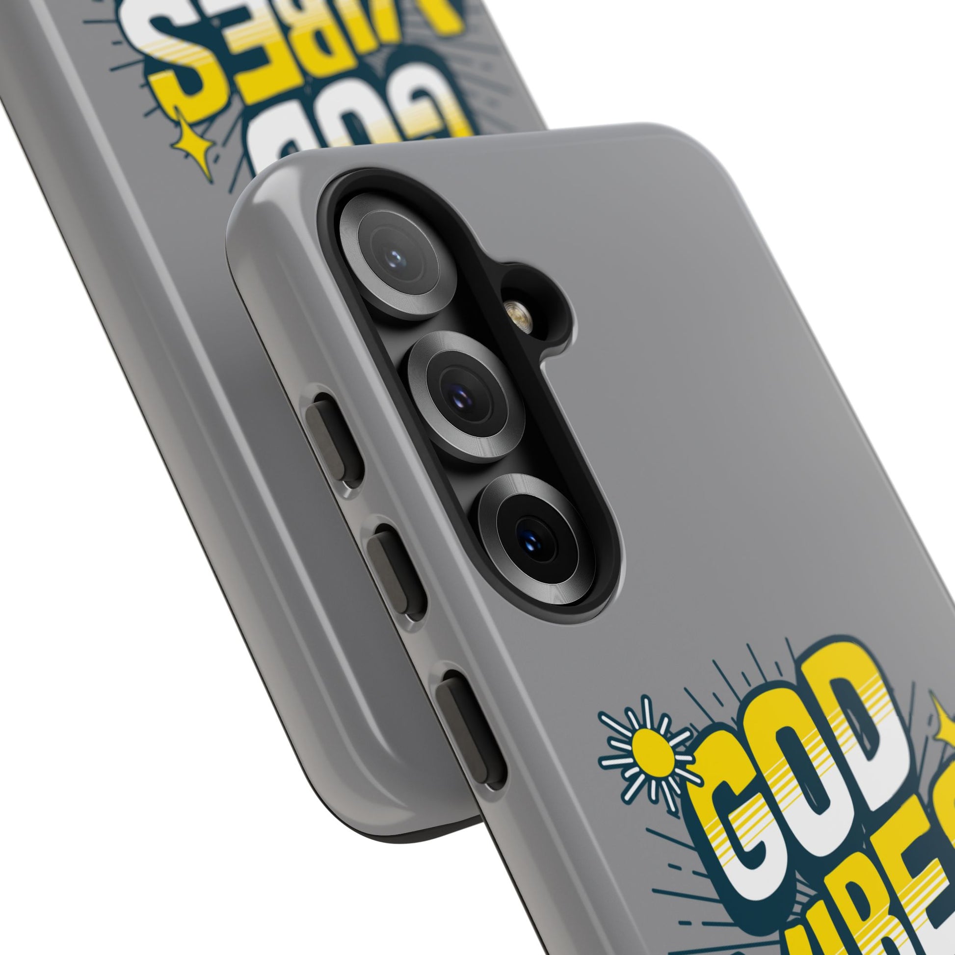 God Vibes Only Phone Case - Inspirational Tough Case, Positive Message Cover, Gift for Faith, Spirituality, Encouragement