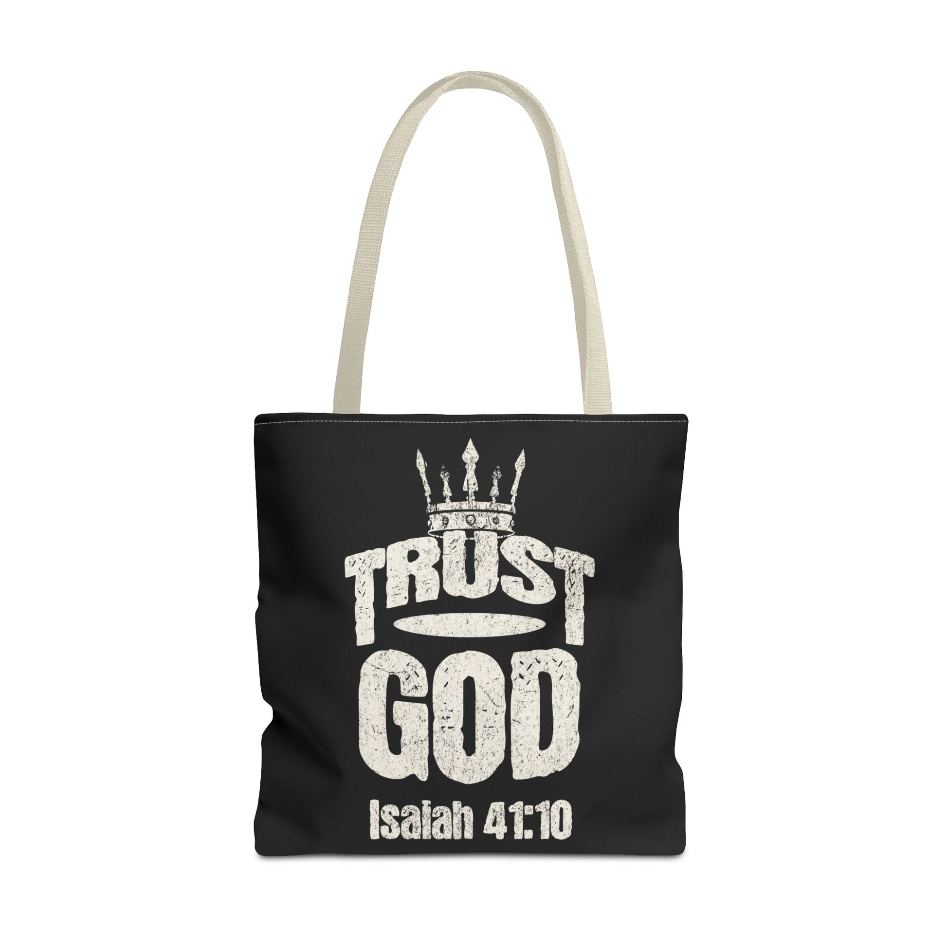 ✝️ Trust God – Isaiah 41:10 Christian Tote Bag