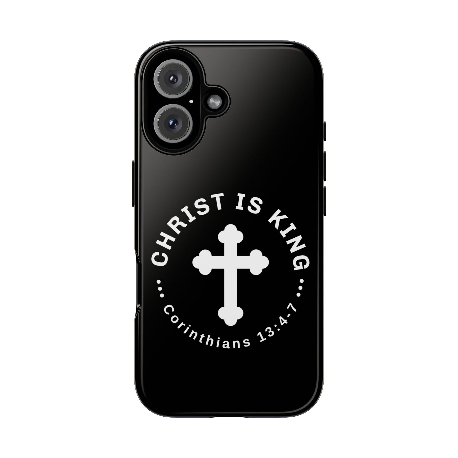 ⭐ Christ is King Phone Case – Tough Cases, Christian Gift, Bible Verse Merchandise, Cross Design, Faith Accessories