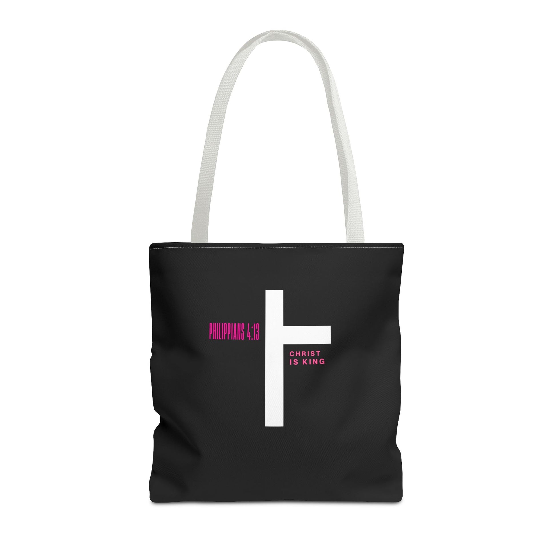 ⭐ Philippians 4:13 Tote Bag – Faith & Strength Statement Bag