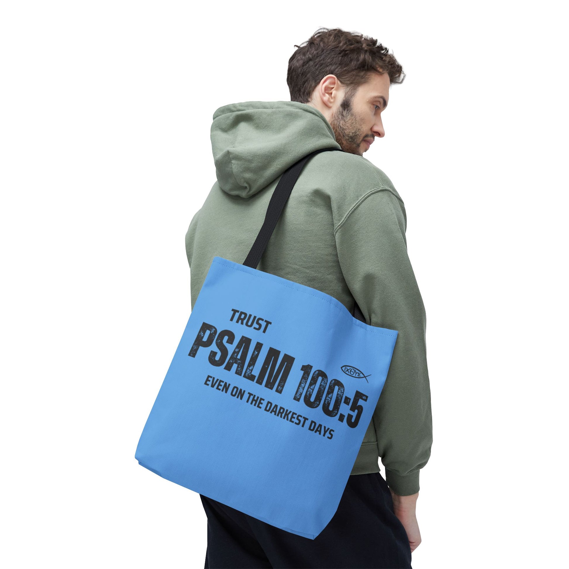 Inspirational Tote Bag - Trust Psalm 100:5, Faithful Christian Gift, Encouragement Accessory, Sustainable Shopping Bag, Inspirational [...]