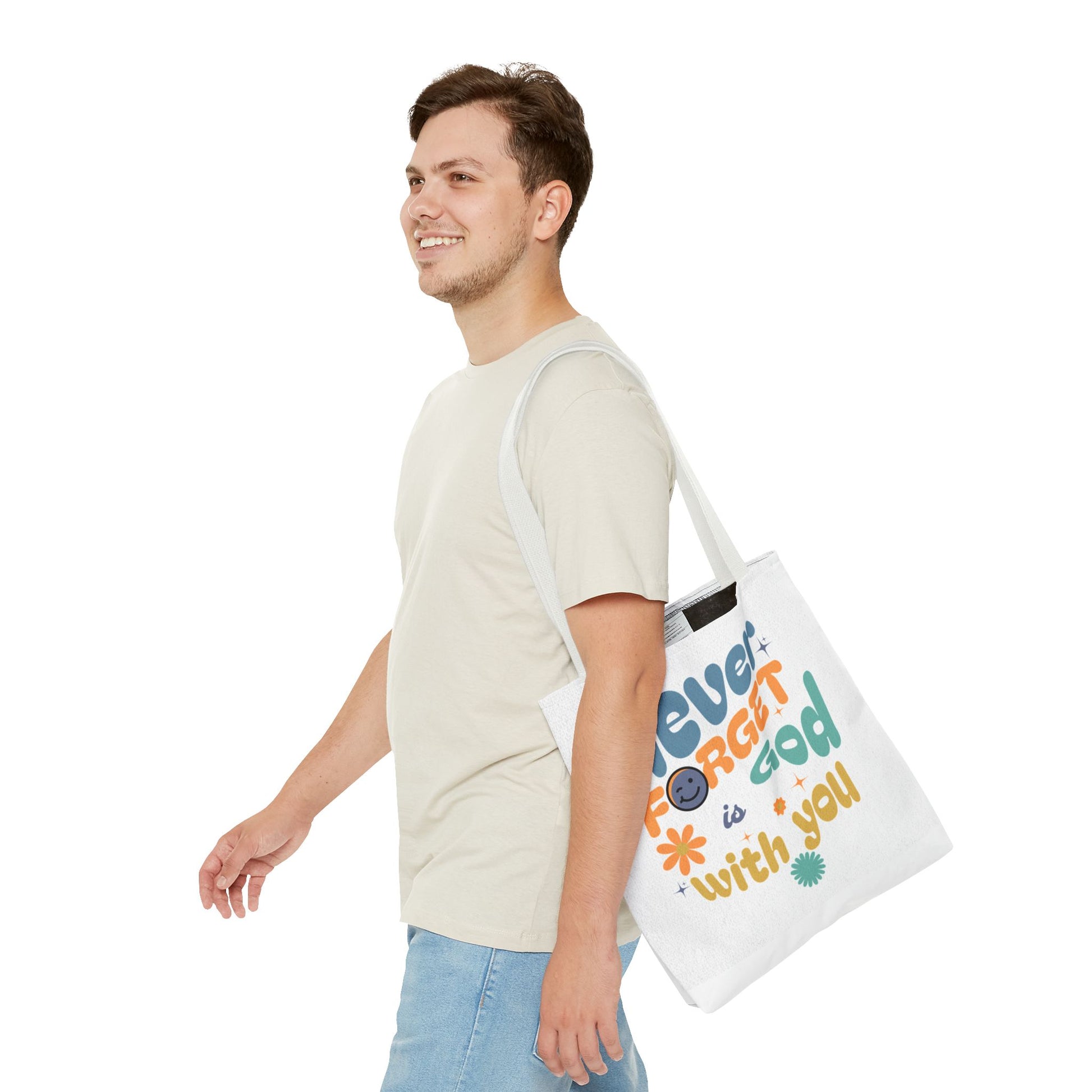 ⭐ Never Forget Tote Bag – Deuteronomy 31:6