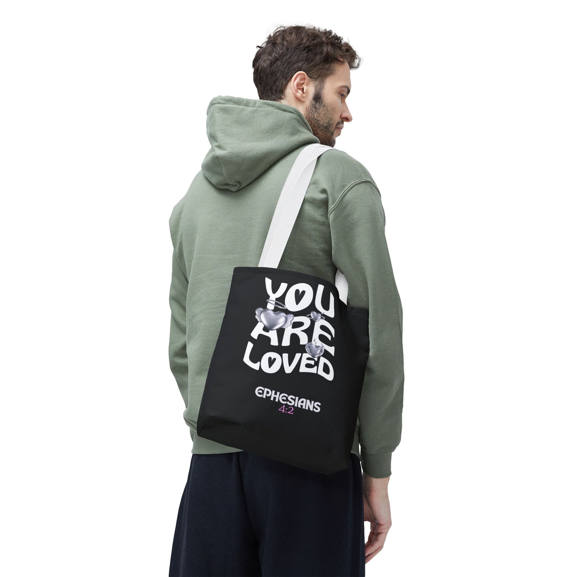 ⭐ "You Are Loved" Tote Bag – Ephesians 4:2