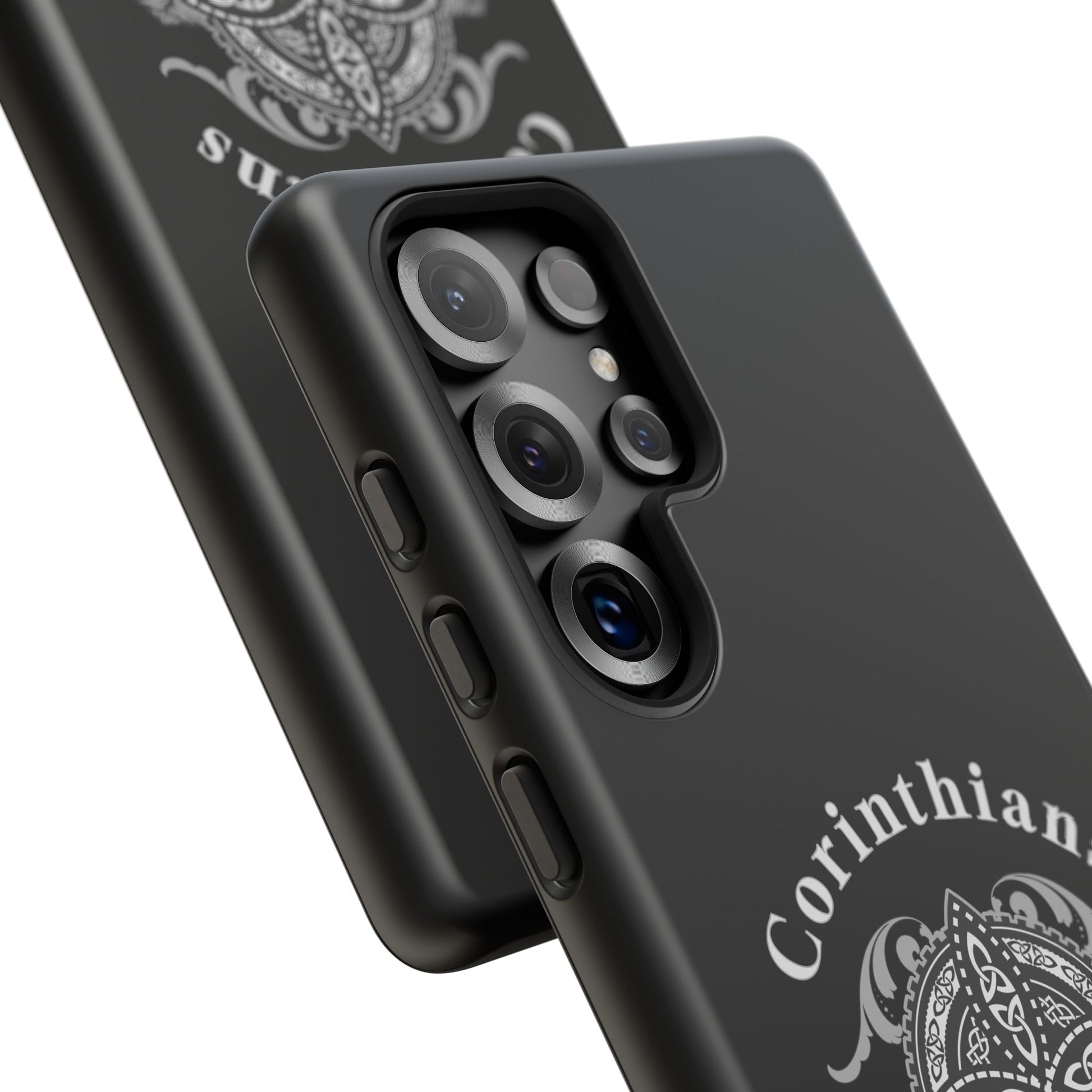 Corinthians Tough Case: Durable Phone Protection, Christian Gift, Unique Design, Trendy Accessory, Faith-Based Style
