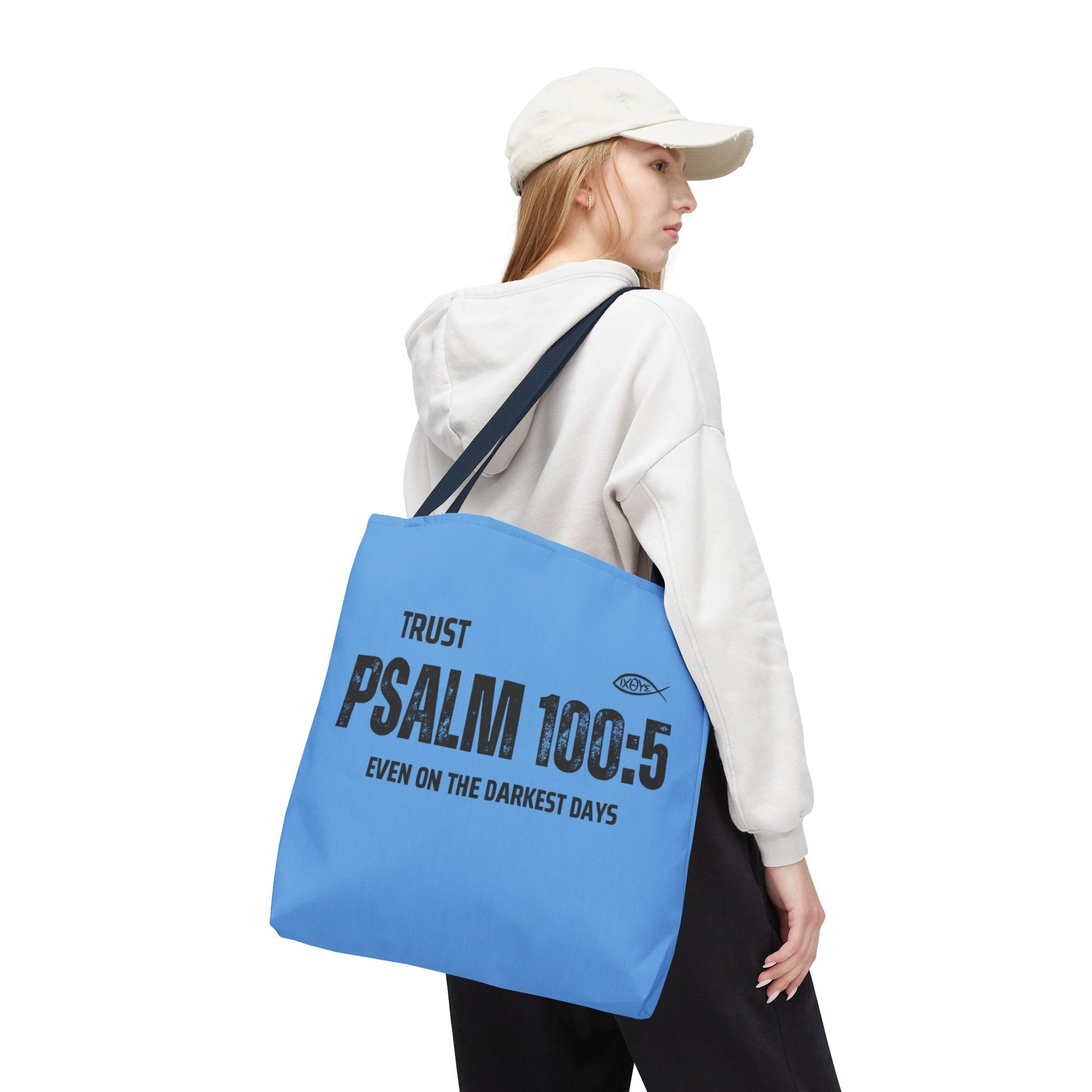 Inspirational Tote Bag - Trust Psalm 100:5, Faithful Christian Gift, Encouragement Accessory, Sustainable Shopping Bag, Inspirational [...]