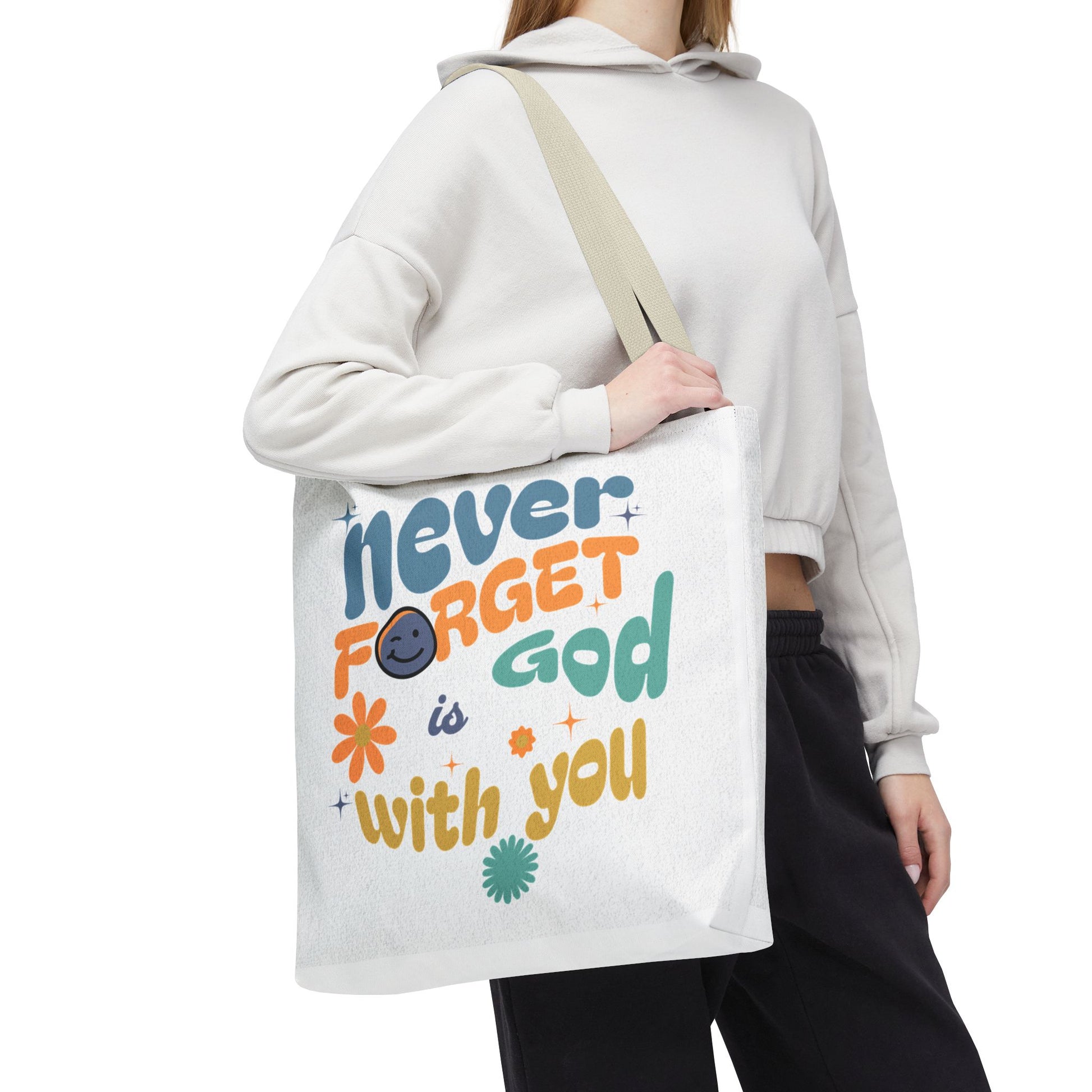 ⭐ Never Forget Tote Bag – Deuteronomy 31:6