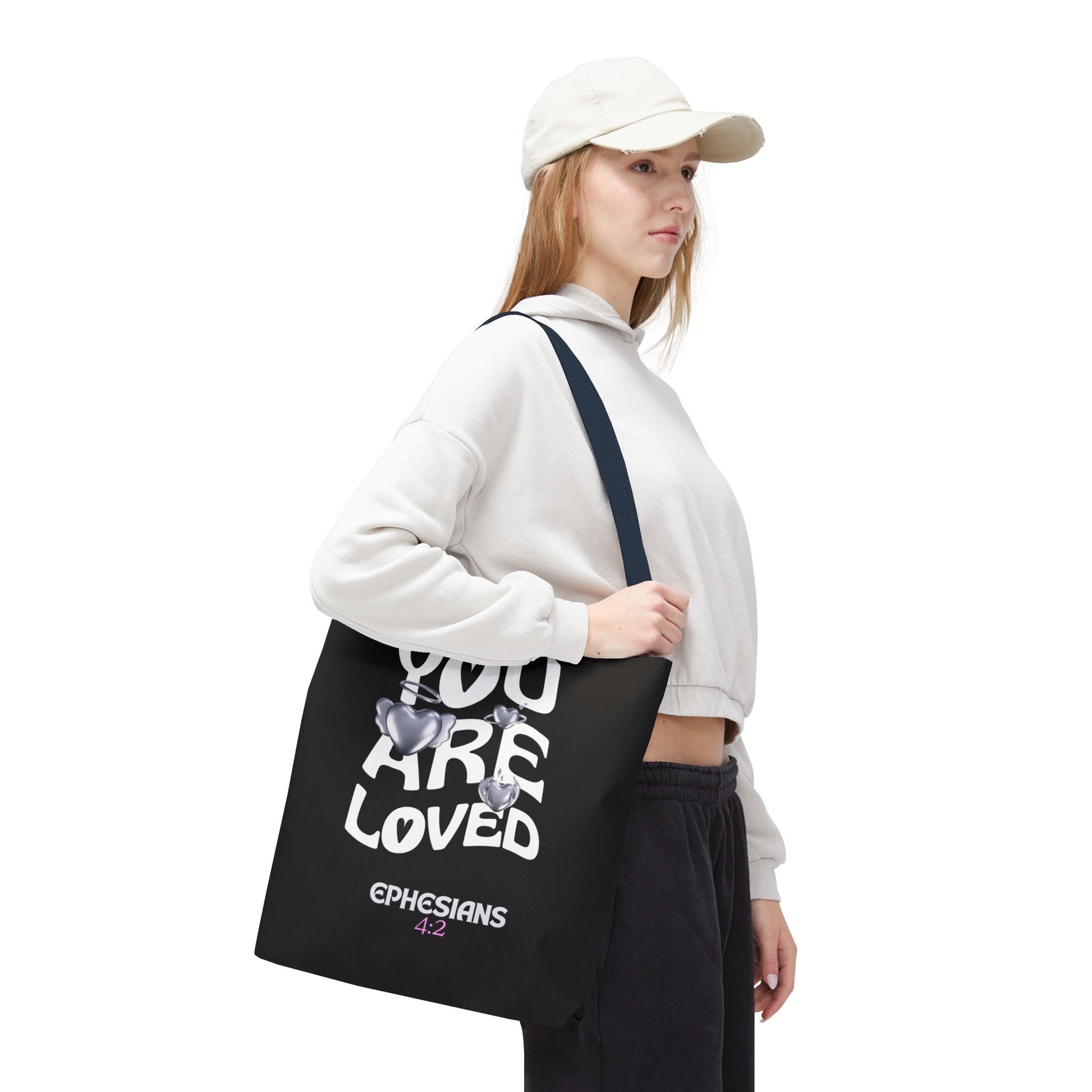 ⭐ "You Are Loved" Tote Bag – Ephesians 4:2
