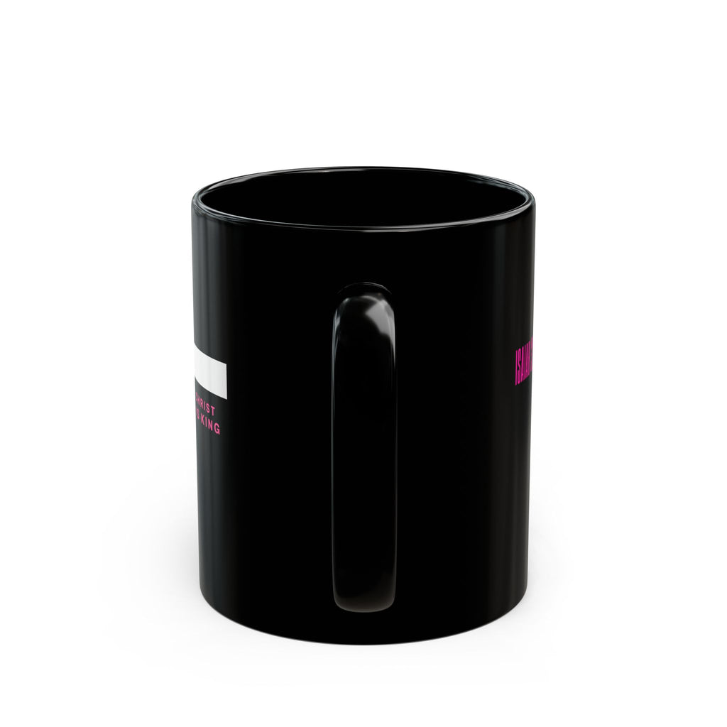 Black Mug (11oz, 15oz) - Christ Is King Isaiah 32:17 Mug – Peace Through Righteousness