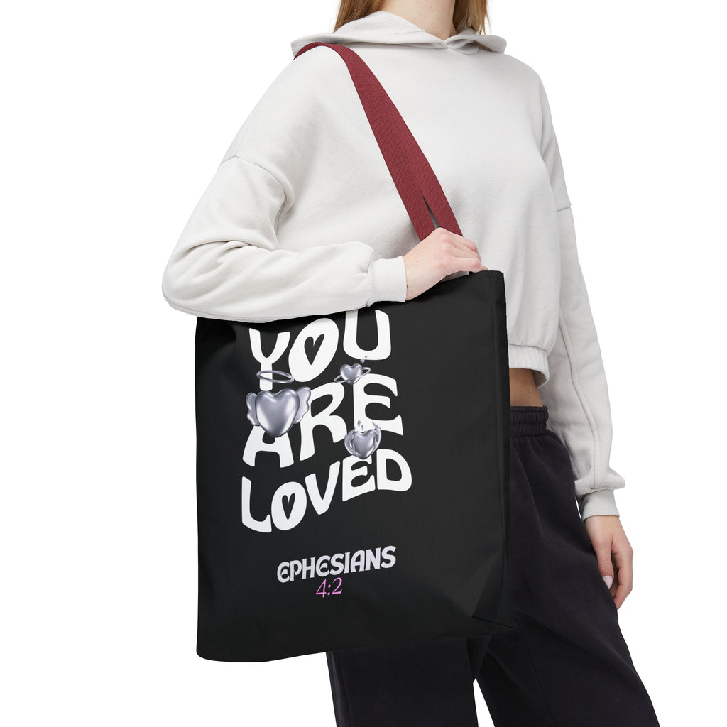 ⭐ "You Are Loved" Tote Bag – Ephesians 4:2