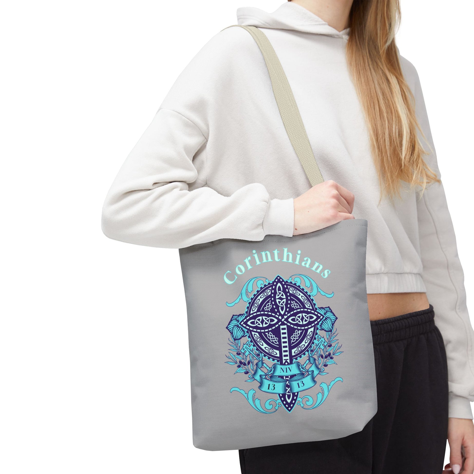 Spiritual Tote Bag with Cross Design | Christian Shoulder Bag, Inspirational Gift, Bible Verse Tote, Comfortable Everyday Use, [...]