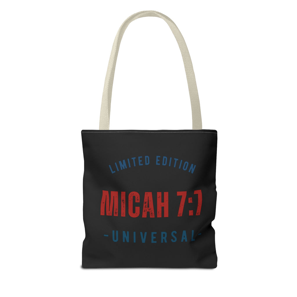 Limited Edition Micah 7:1 Tote Bag - Universal Design for Everyday Use, Gift, Eco-Friendly, Daily Essentials, Faith-Inspired