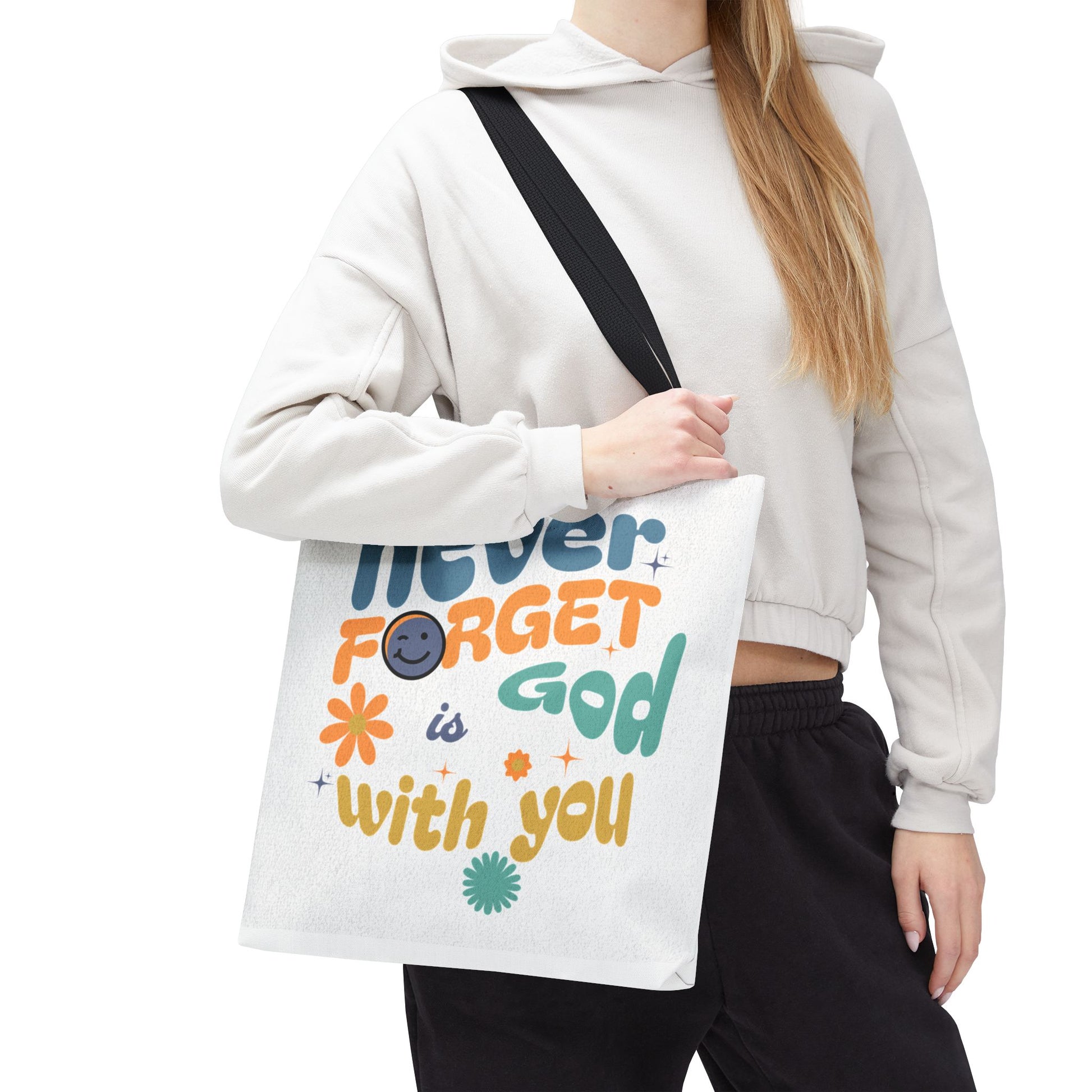 ⭐ Never Forget Tote Bag – Deuteronomy 31:6