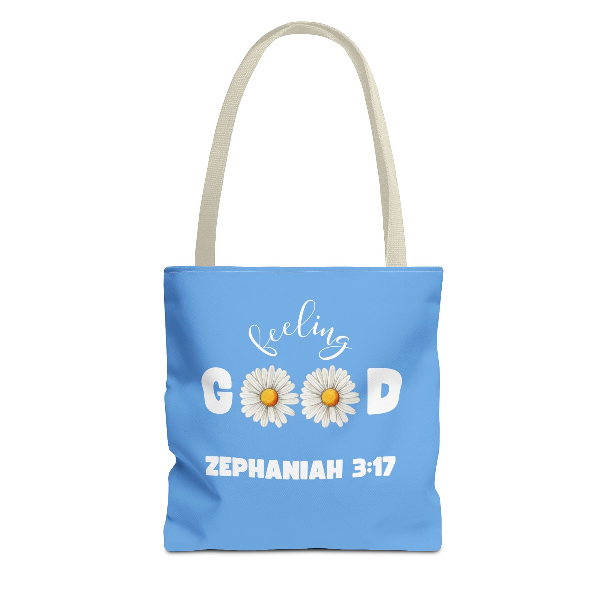 Inspirational Tote Bag - Feeling Good, Floral Design, Scripture Quote, Motivational Gift, Everyday Use, Church Events