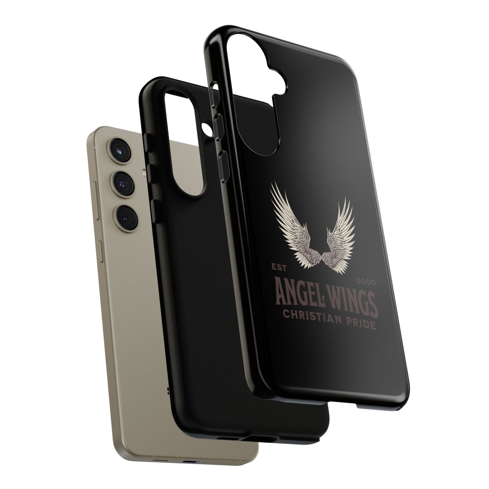 Angel Wings Phone Case - Tough Cases for Christian Pride, Unique Gift, Stylish Protection, Everyday Use, Angelic Design