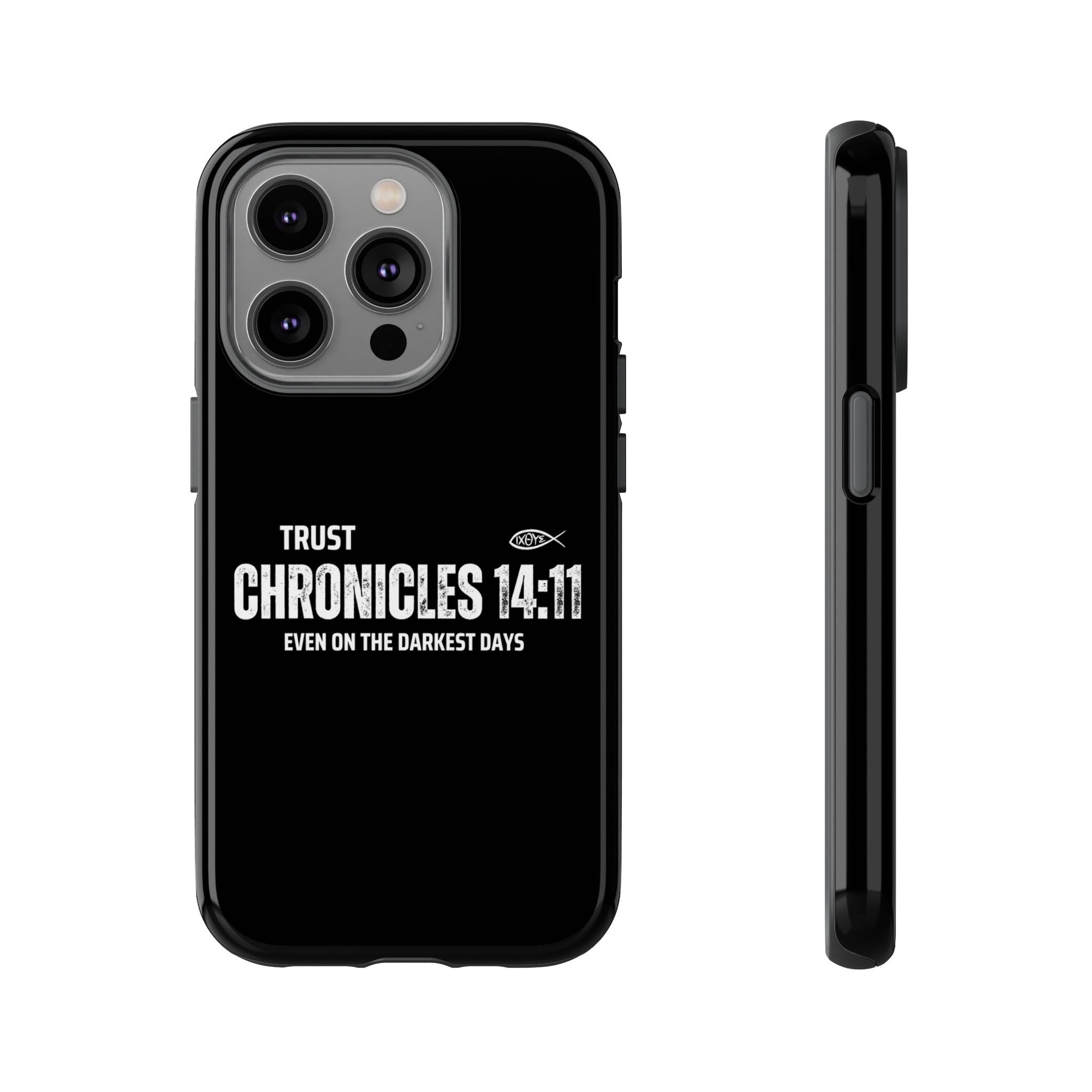 ⭐ Trust in God 2 Chronicles 14:11 Phone Case – Strength for the Hardest Days