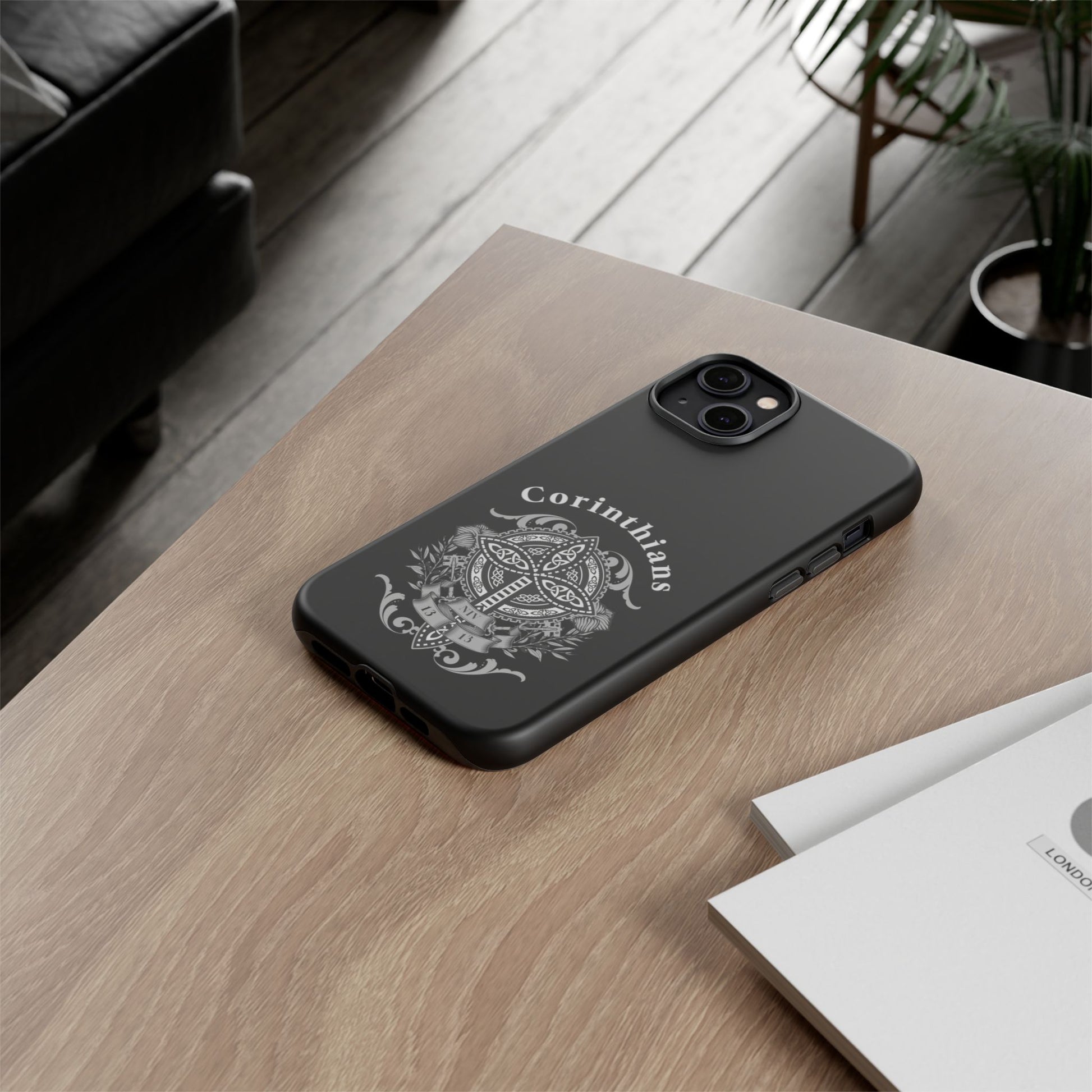 Corinthians Tough Case: Durable Phone Protection, Christian Gift, Unique Design, Trendy Accessory, Faith-Based Style