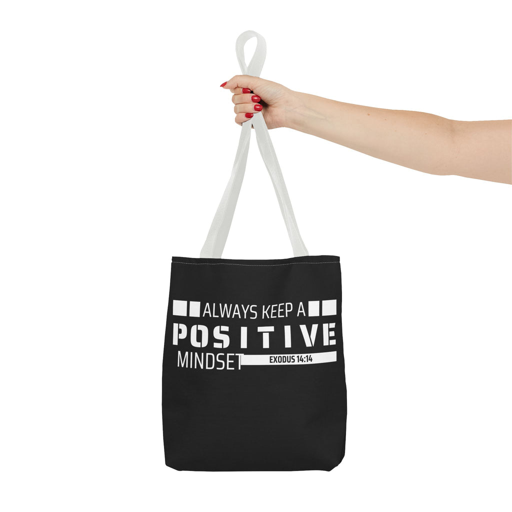 Always Keep A Positive Mindset Tote Bag, Inspirational Bag, Eco-Friendly Carryall, Motivational Gift, Affirmation Tote, Daily Reminder