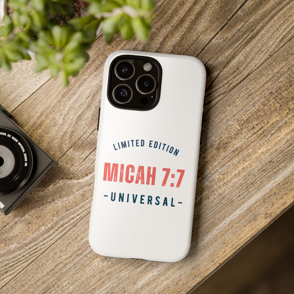 ⭐ Micah 7:7 Limited Edition Phone Case | Inspirational Gift | Tough Protective Case for Christians | Bible Verse Merchandise