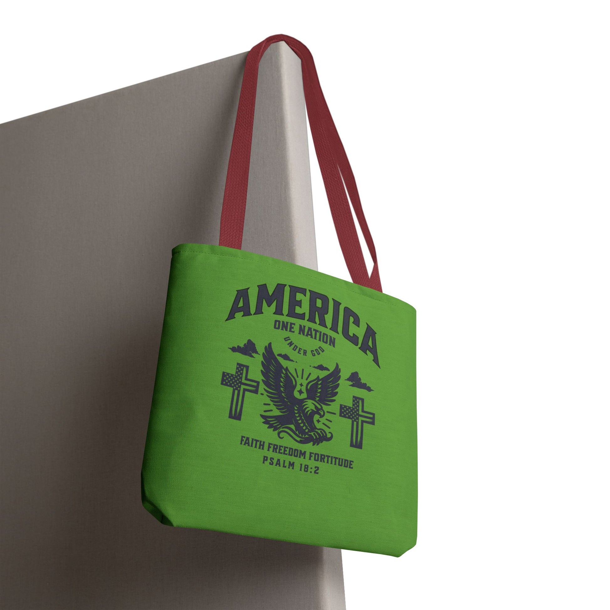 ⭐ America Faith Tote Bag – Bold Patriotic & Faith Statement