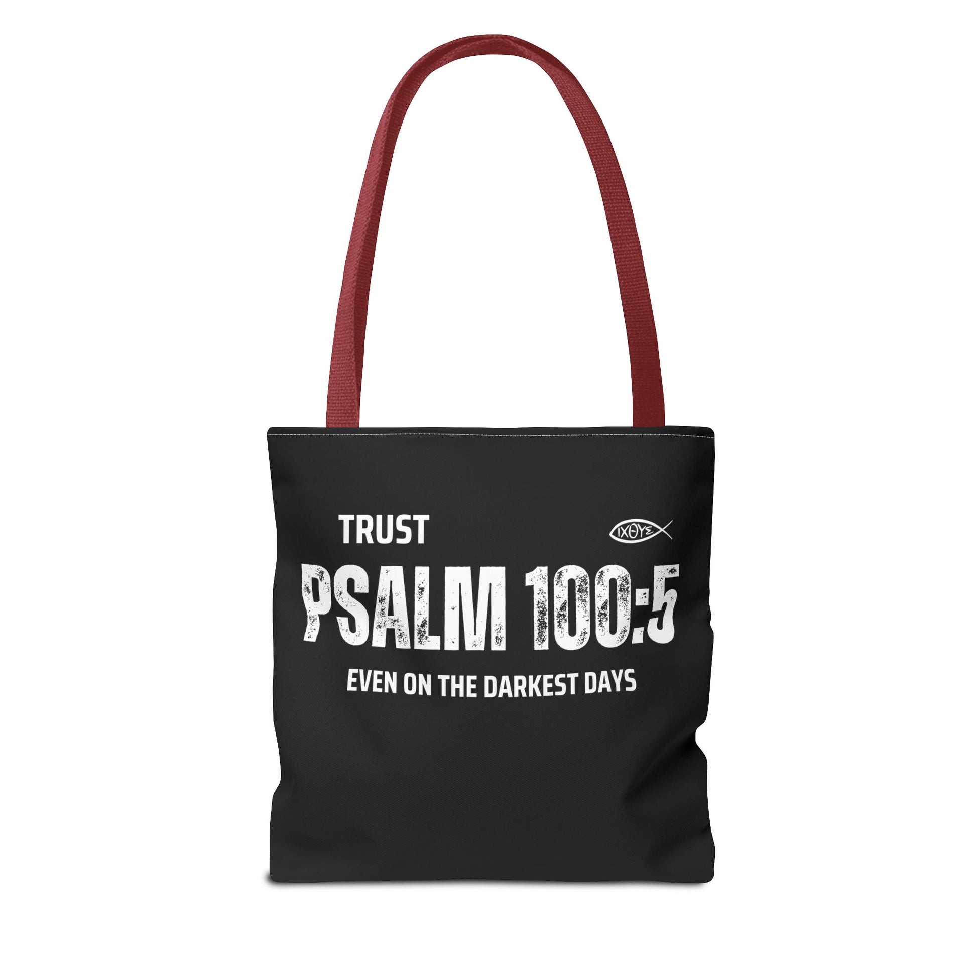Trust Psalm 100:5 Inspirational Tote Bag, Motivational Shopping Bag, Faith-Based Gift, Christian Bag, Everyday Use Tote