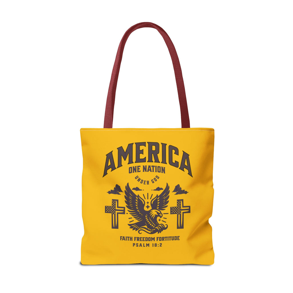 ⭐ America Faith Tote Bag – Bold Patriotic & Faith Statement